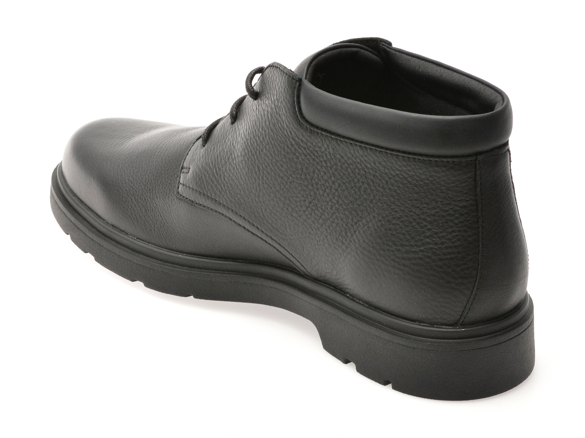 Ghete GEOX negre, U36D1B, din piele naturala