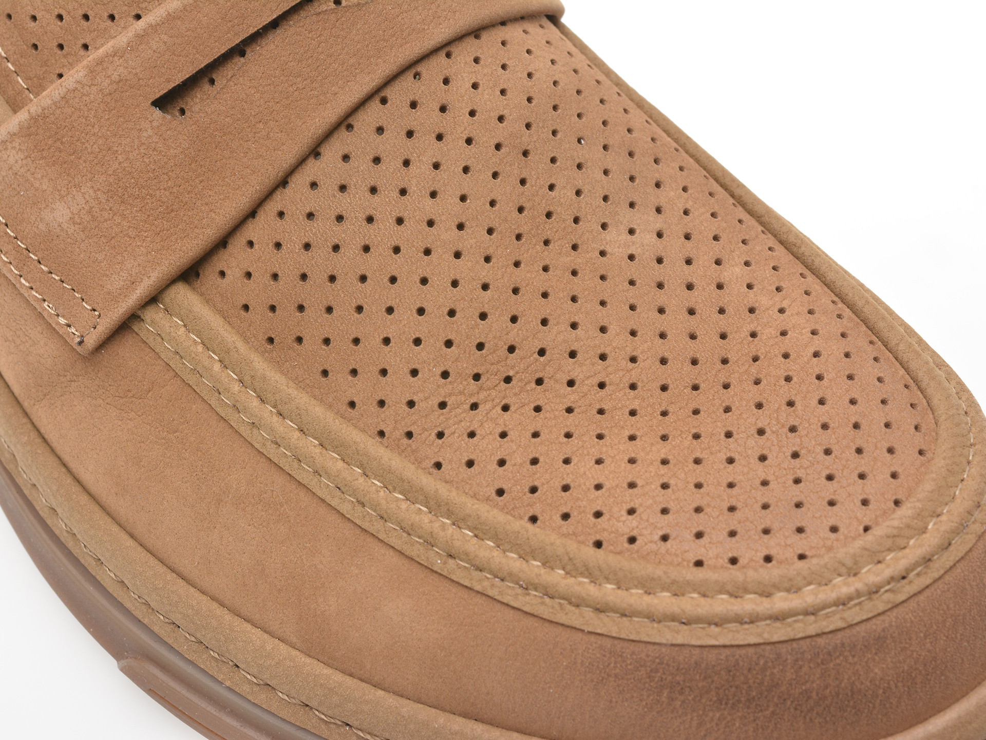 Mocasini EPICA kaki, N03073, din piele intoarsa