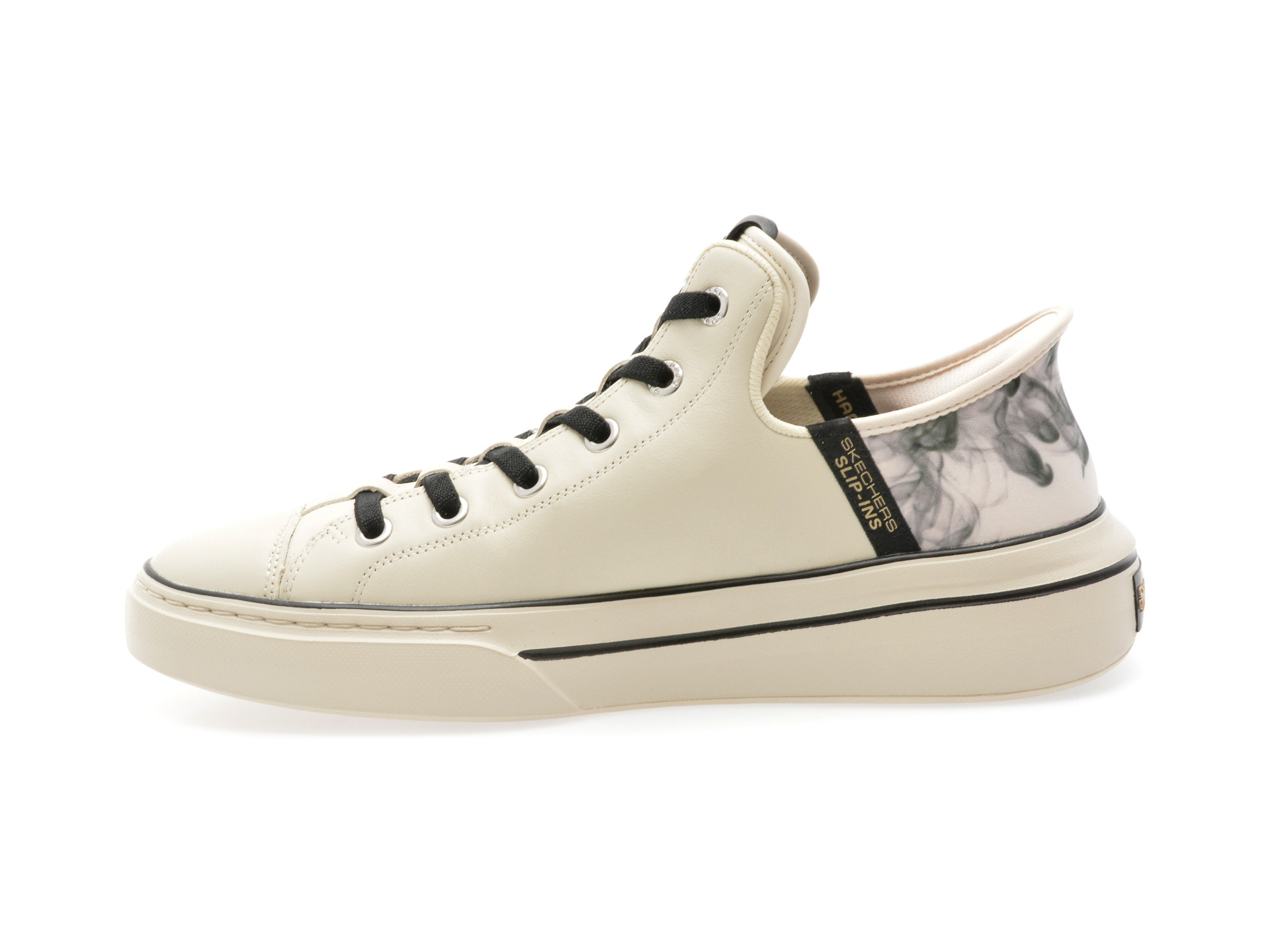 Pantofi sport SKECHERS bej, SNOOP ONE, din piele naturala