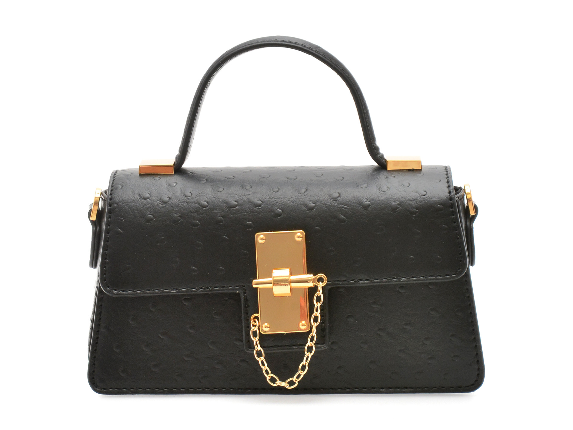 Geanta ALDO neagra, CAL LUNA 001, din piele ecologica