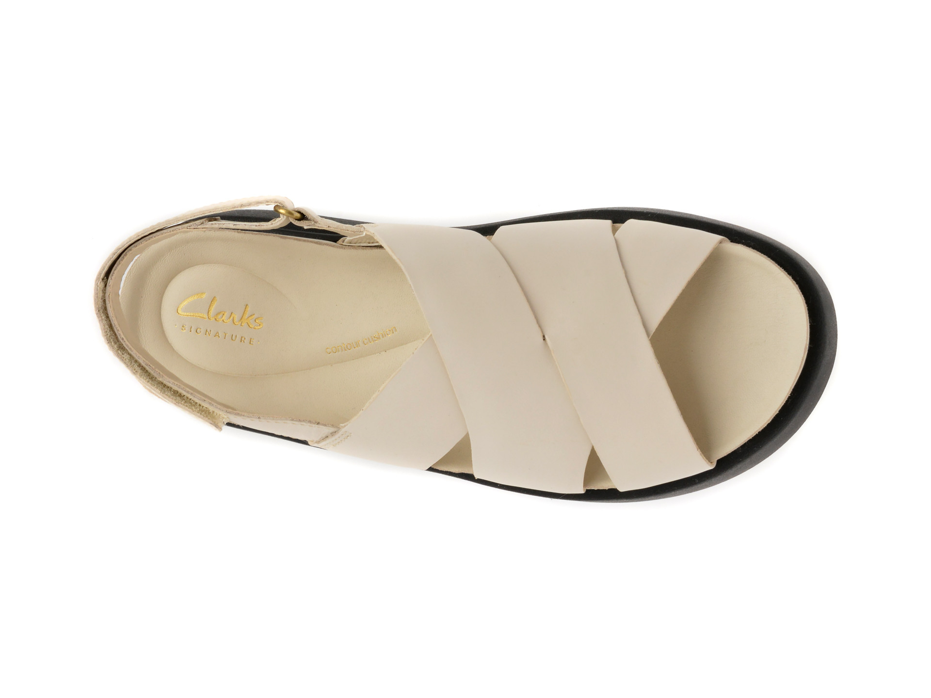 Sandale CLARKS bej, ARISTELLA SUN, din piele naturala