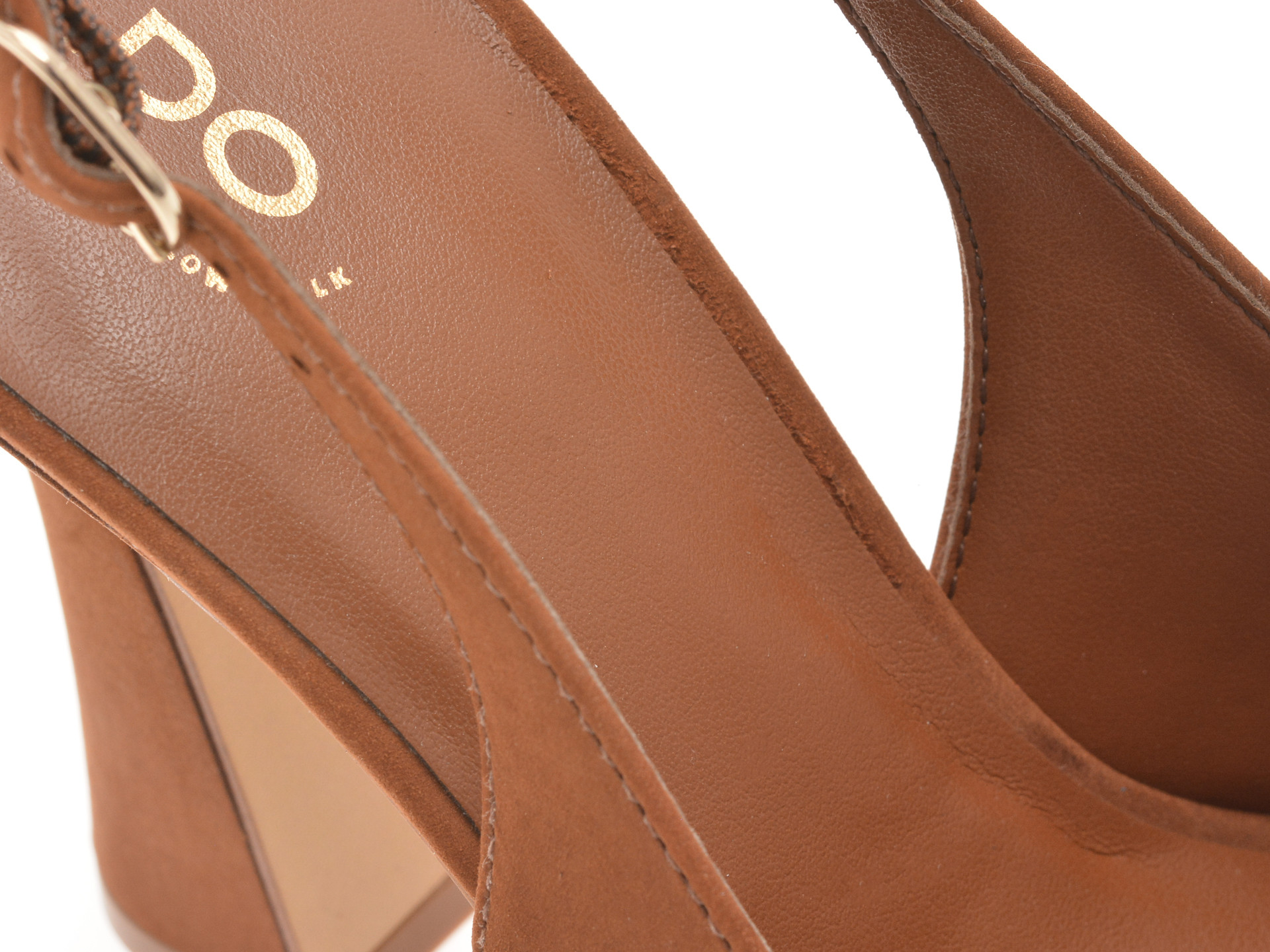 Pantofi eleganti ALDO maro, DAPHNEA210, din piele intoarsa