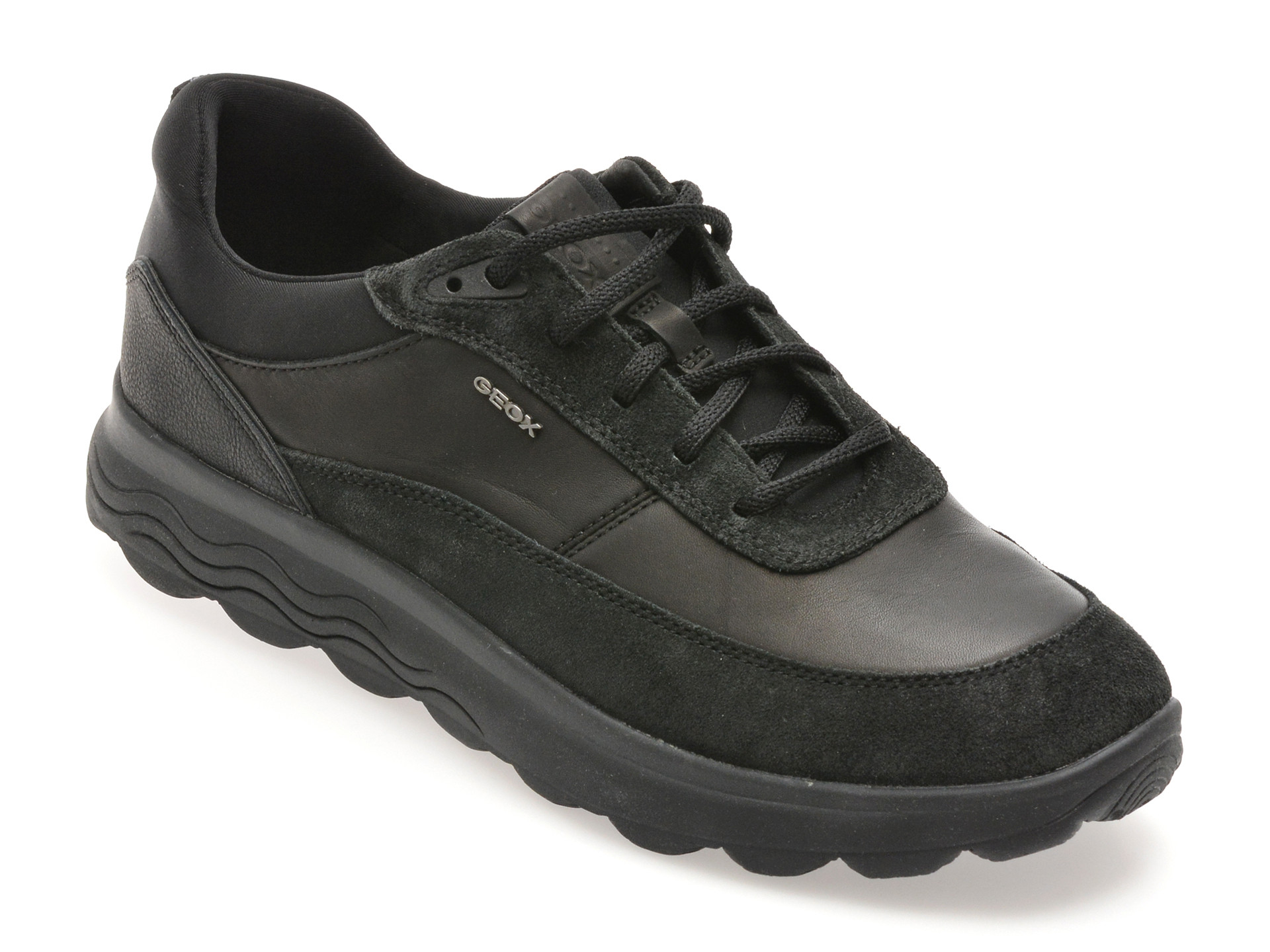 Pantofi sport GEOX negri, U16BYE, din piele naturala