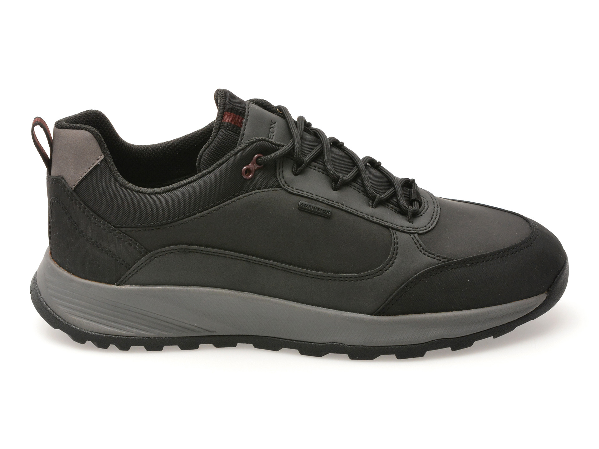 Pantofi sport GEOX negri, U55EZA, din piele ecologica