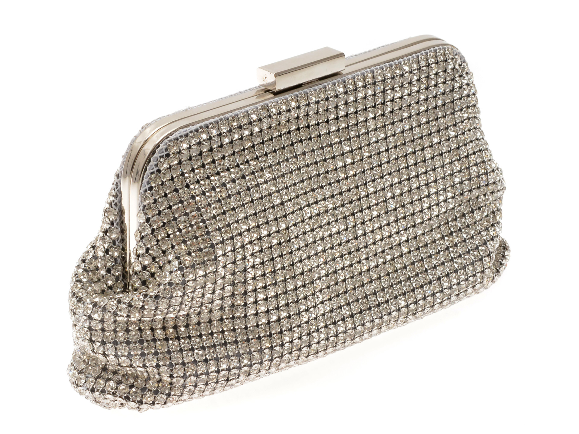 Geanta EPICA argintie, 8004, din material textil