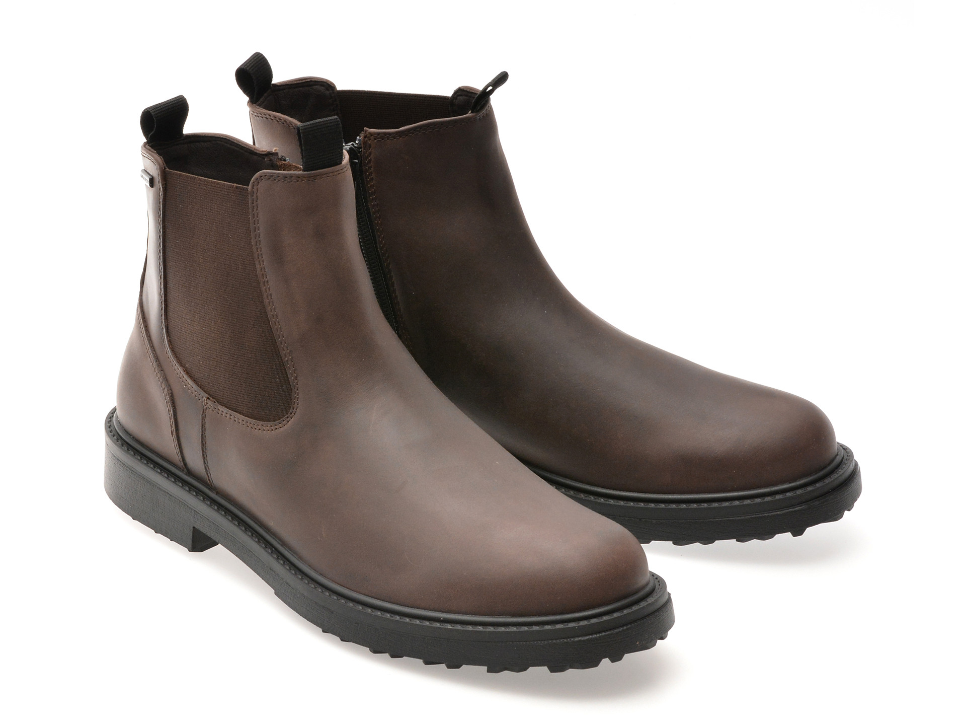 Ghete GEOX maro, U46HQB, din piele naturala