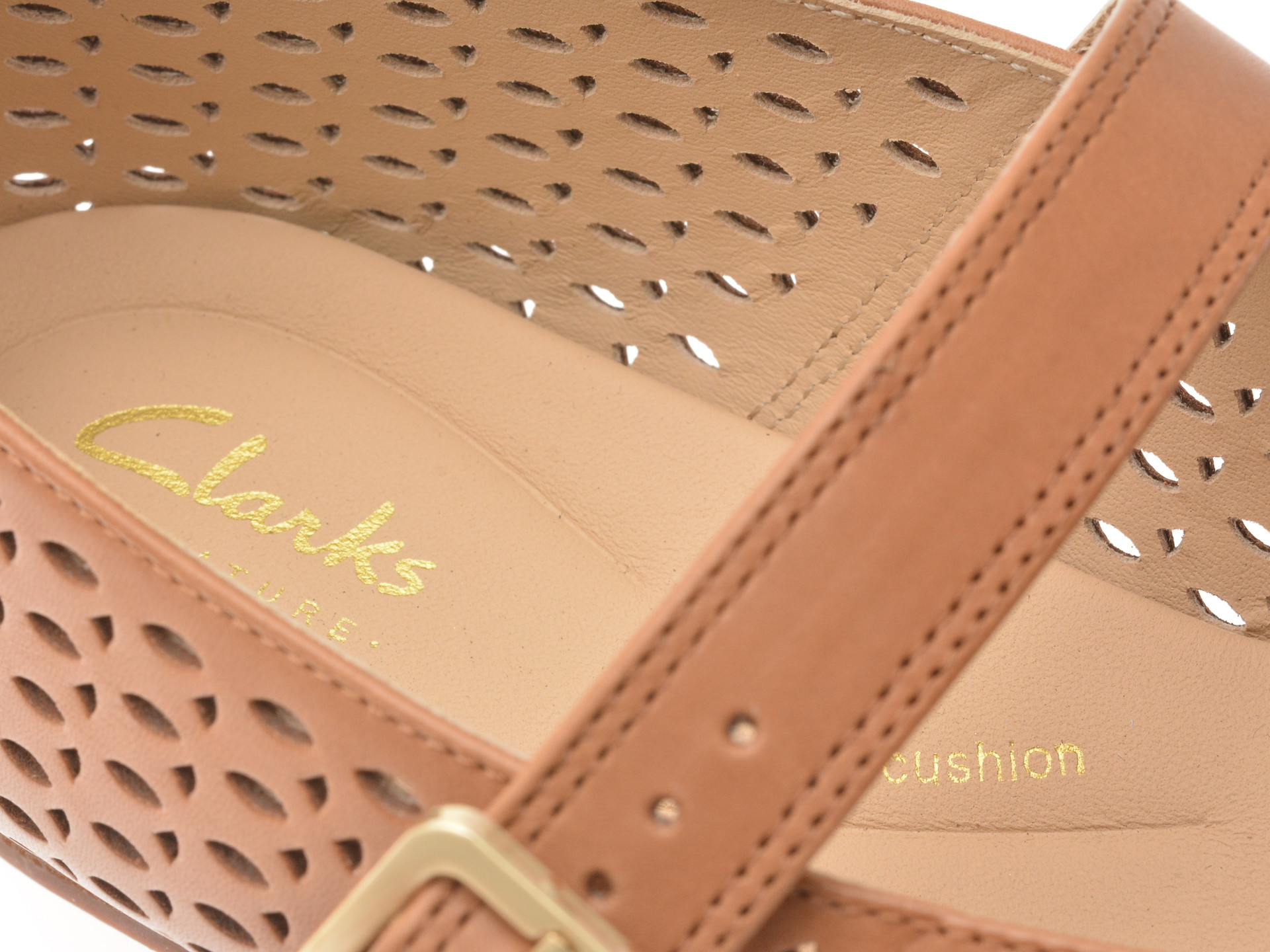 Balerini CLARKS maro, FAWNA JANE, din piele naturala