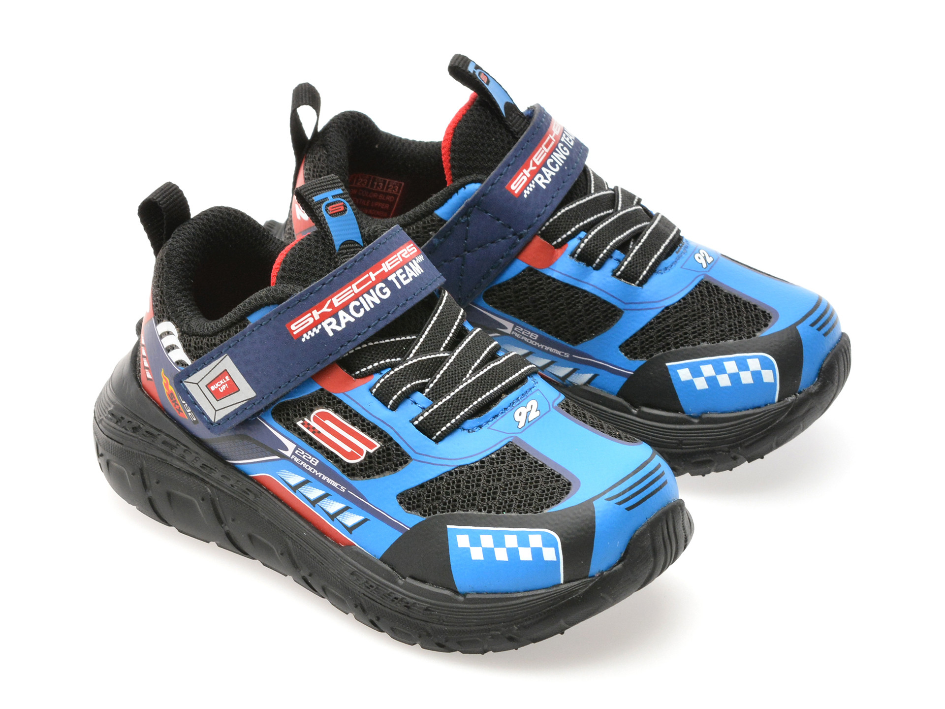 Pantofi sport SKECHERS albastri, SKECH TRACKS, din material textil