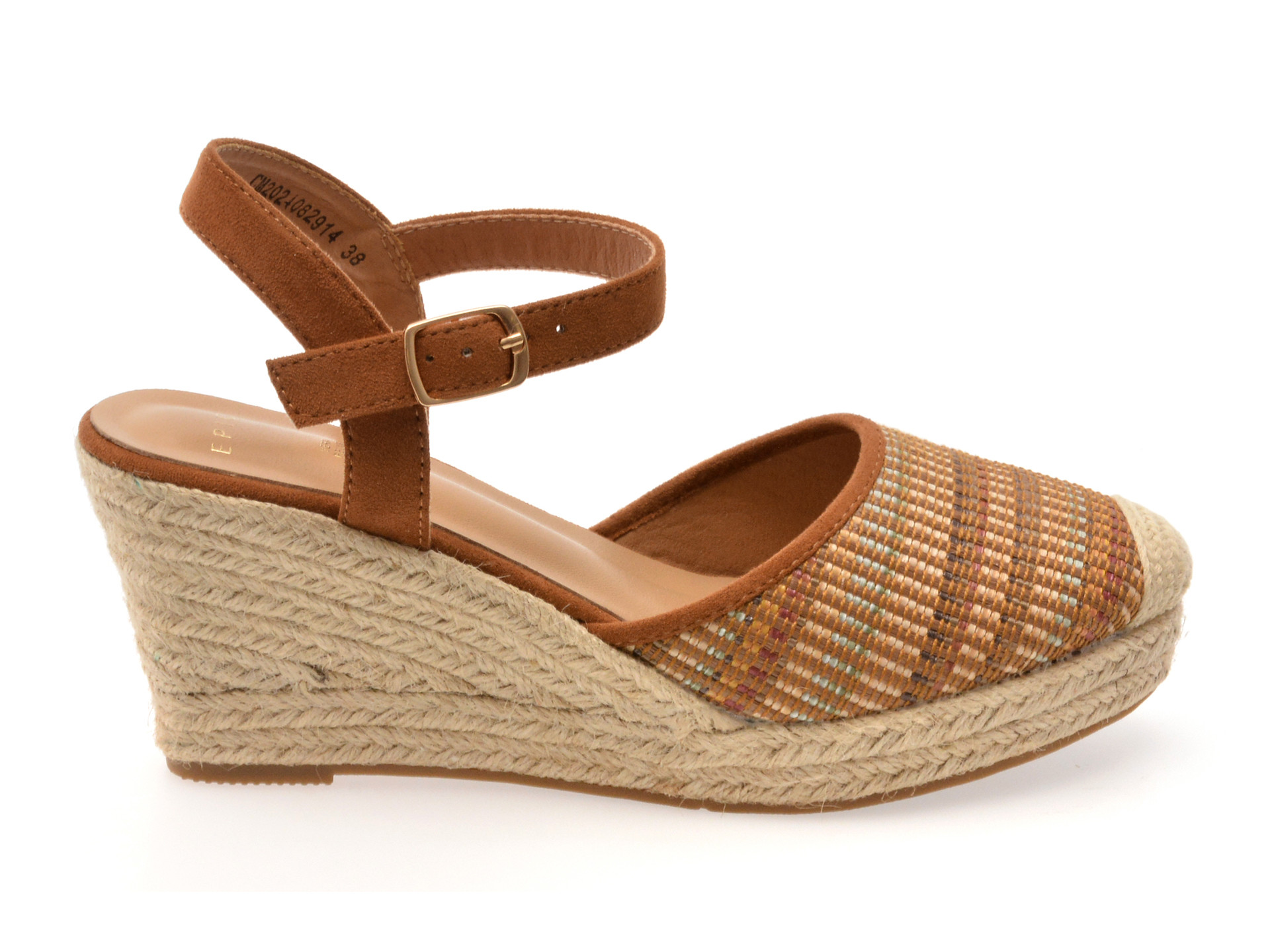 Pantofi EPICA maro, 82914, din piele ecologica