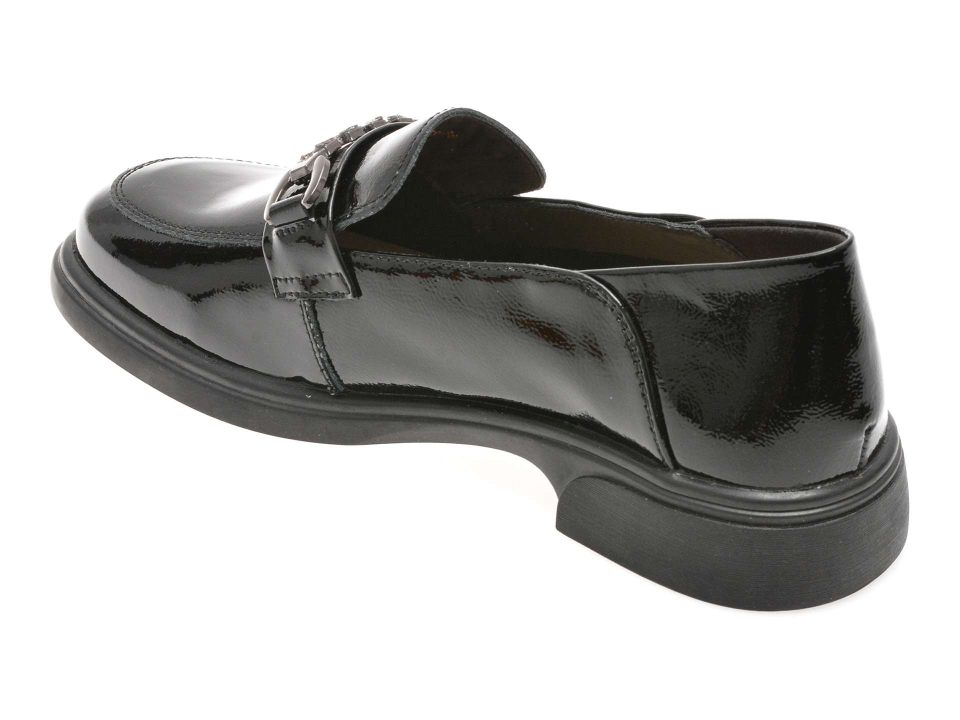 Mocasini EPICA negri, 88175, din piele naturala lacuita