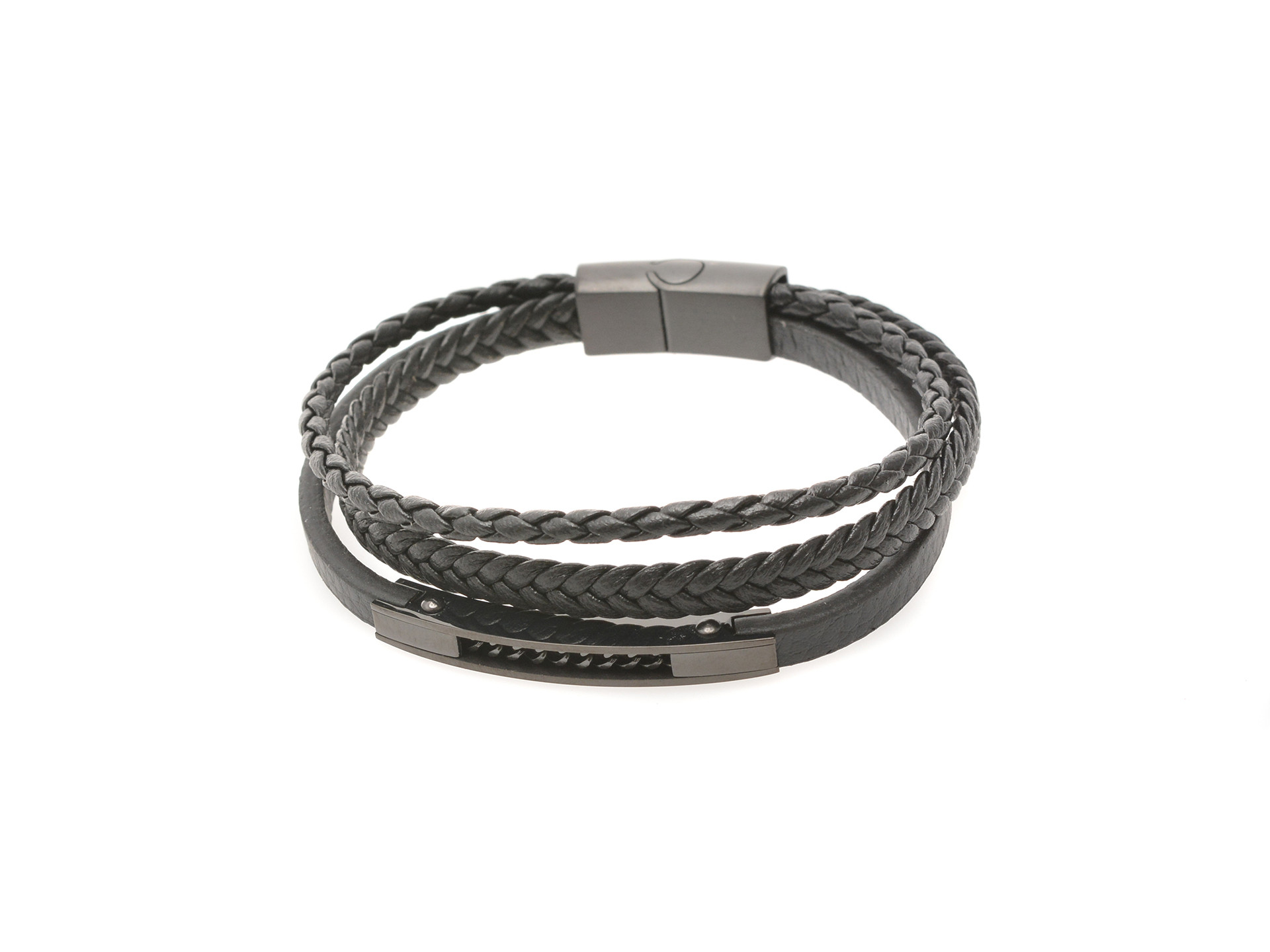 Bratara ALDO neagra, MAYLED 001, din piele ecologica