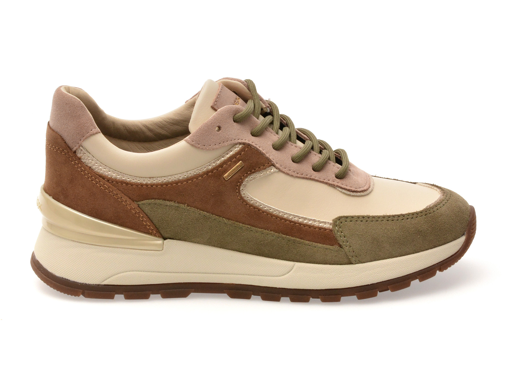 Pantofi sport GEOX maro, D563LB, din piele naturala