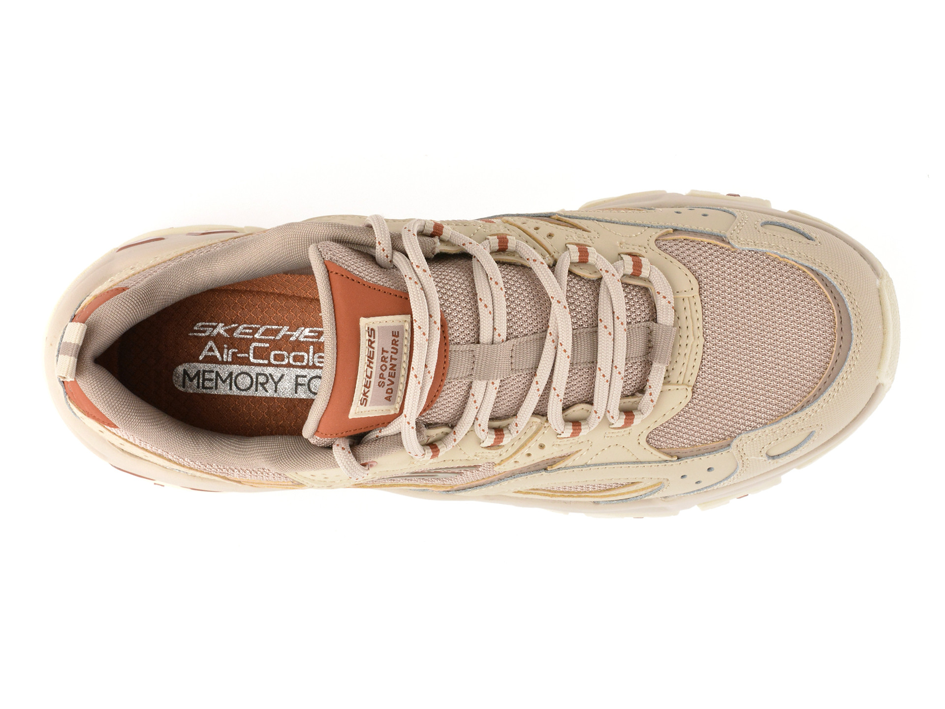 Pantofi sport SKECHERS bej, D LITES HIKER, din material textil