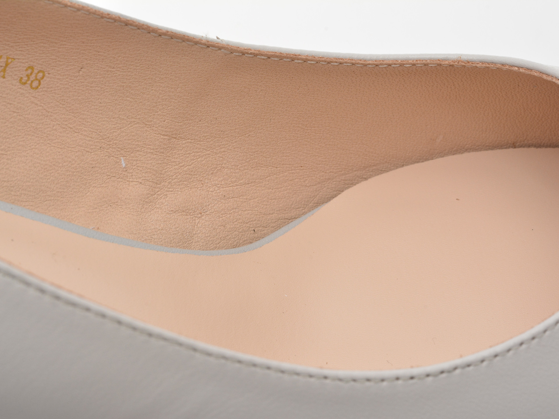 Pantofi eleganti EPICA gri, E76, din piele naturala