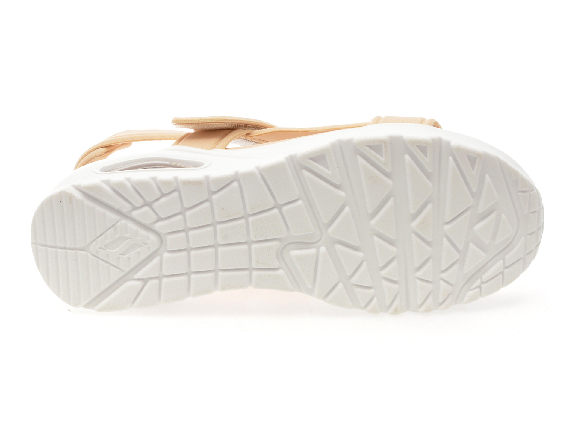 Sandale SKECHERS bej, UNO, din piele ecologica