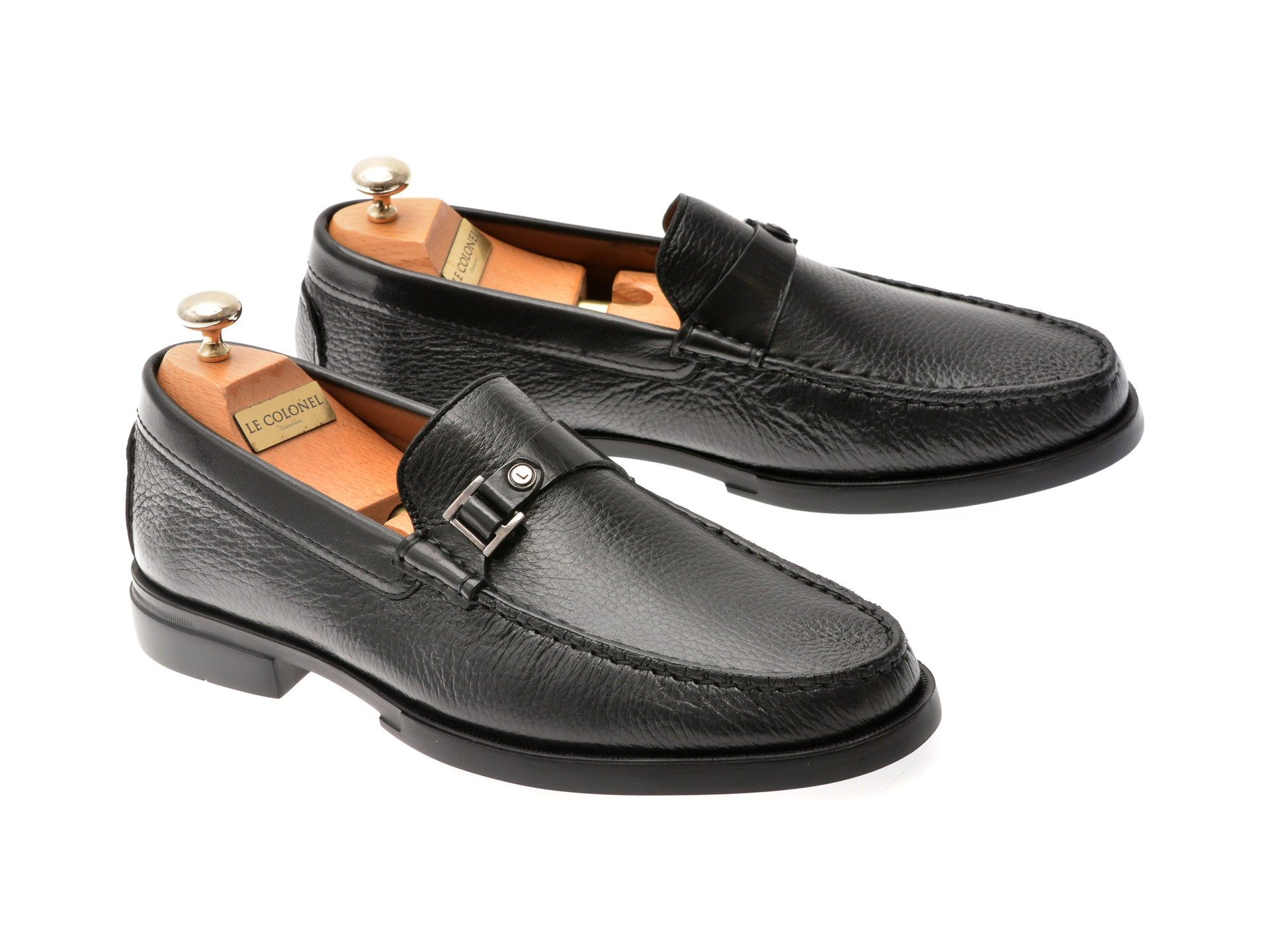 Mocasini eleganti LE COLONEL negri, 482134, din piele naturala