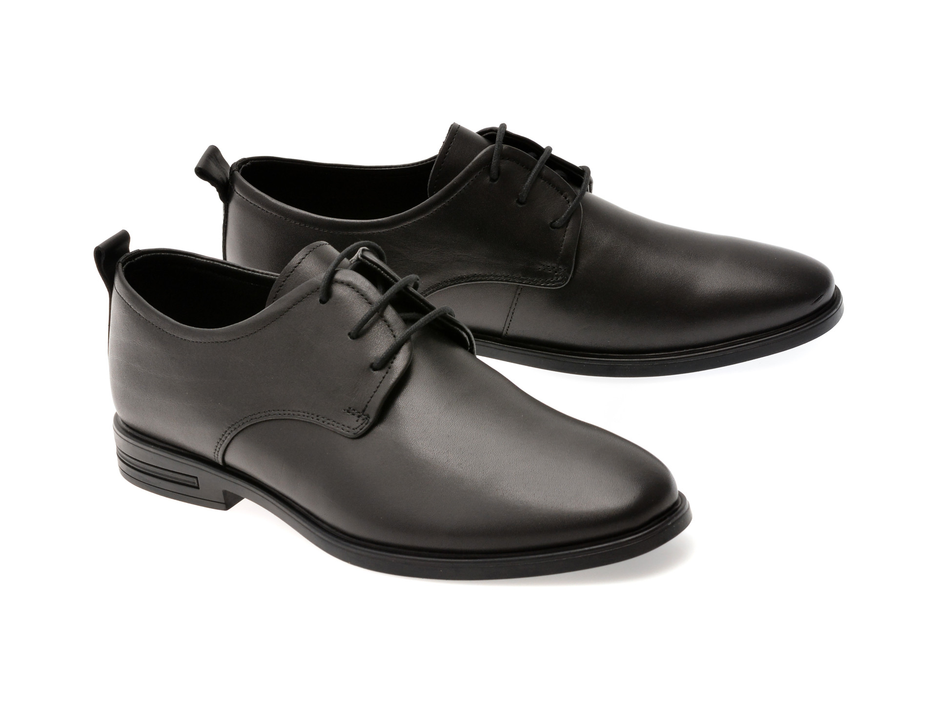 Pantofi eleganti OTTER negri, 1453, din piele naturala