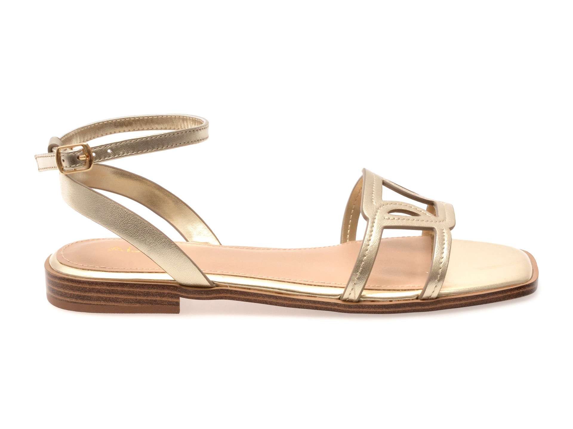 Sandale ALDO aurii, GREENGROVE 710, din piele naturala