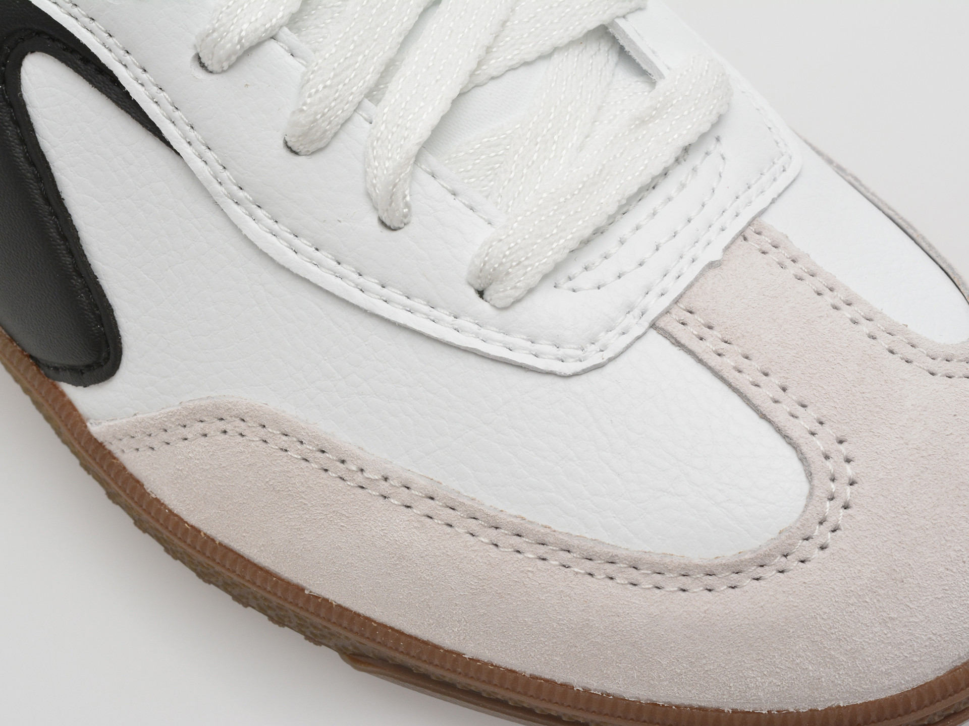 Pantofi sport SKECHERS alb-negru, HOTSHOT, din piele ecologica