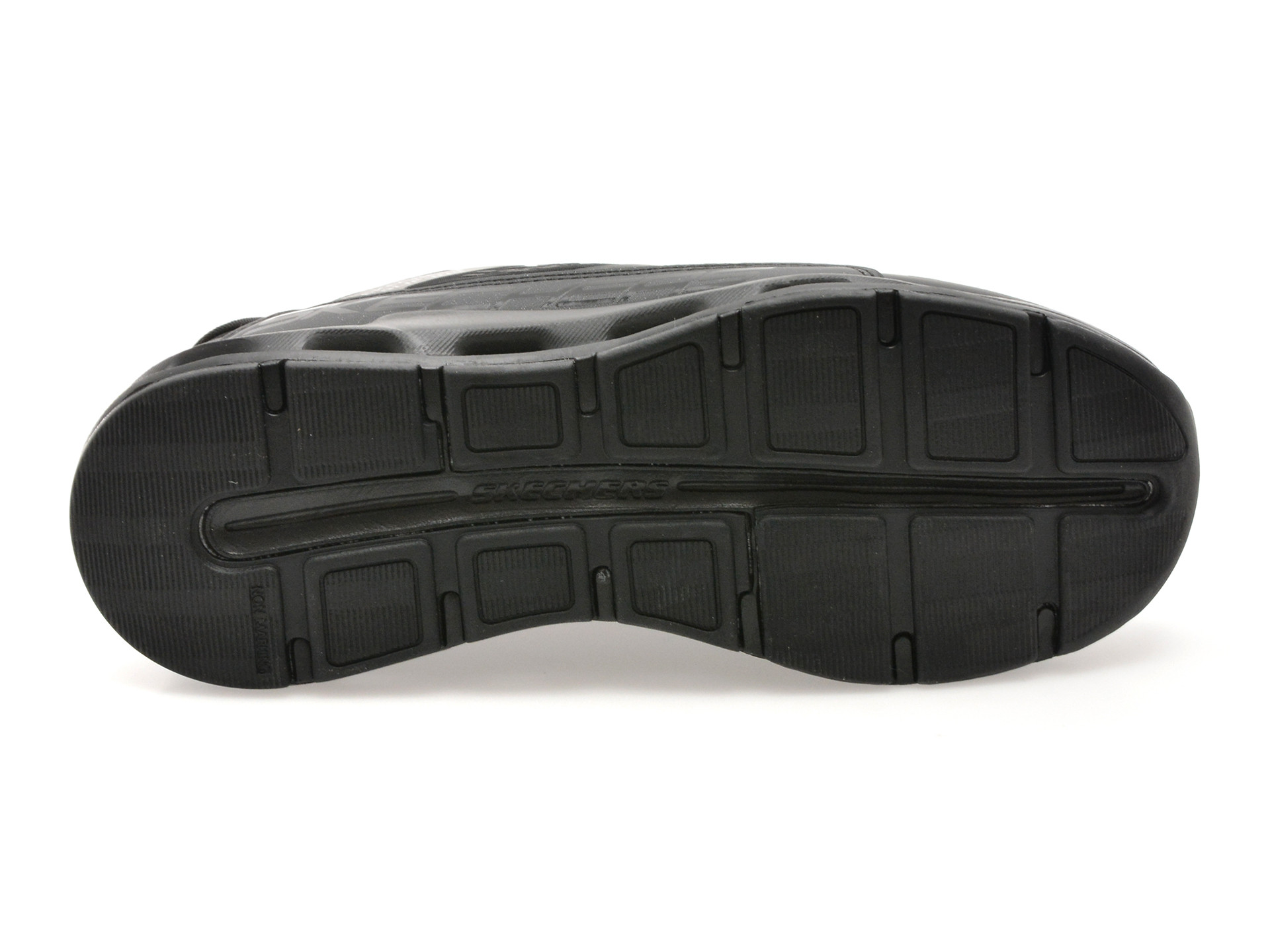 Pantofi sport SKECHERS negri, GLIDE-STEP +, din material textil