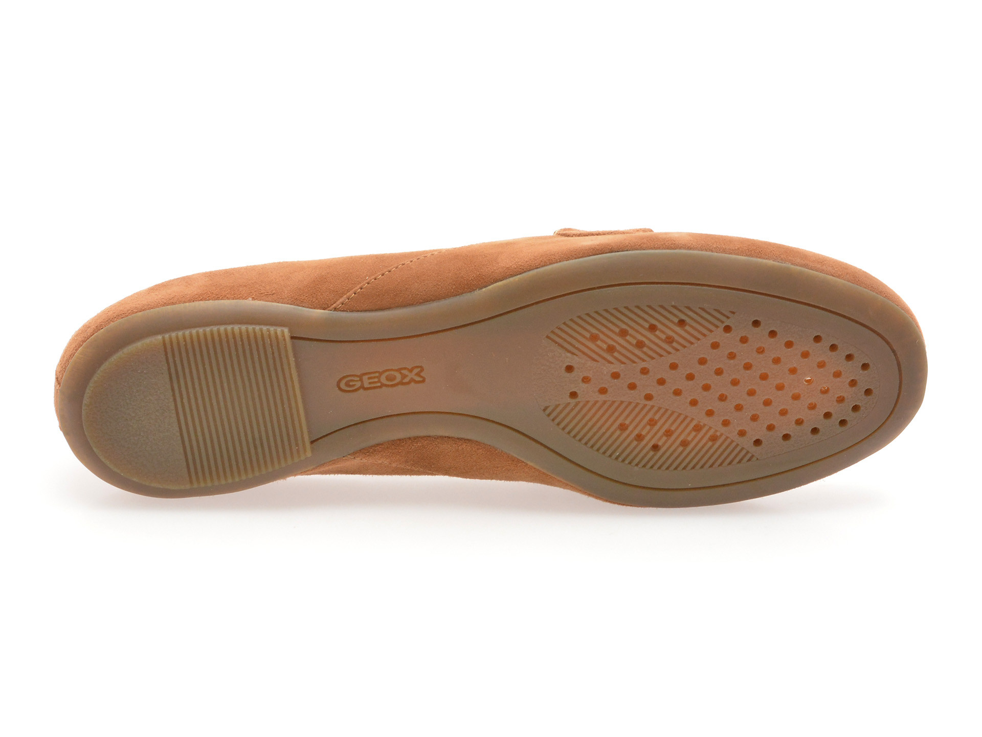 Mocasini GEOX maro, D45MUJ, din piele intoarsa