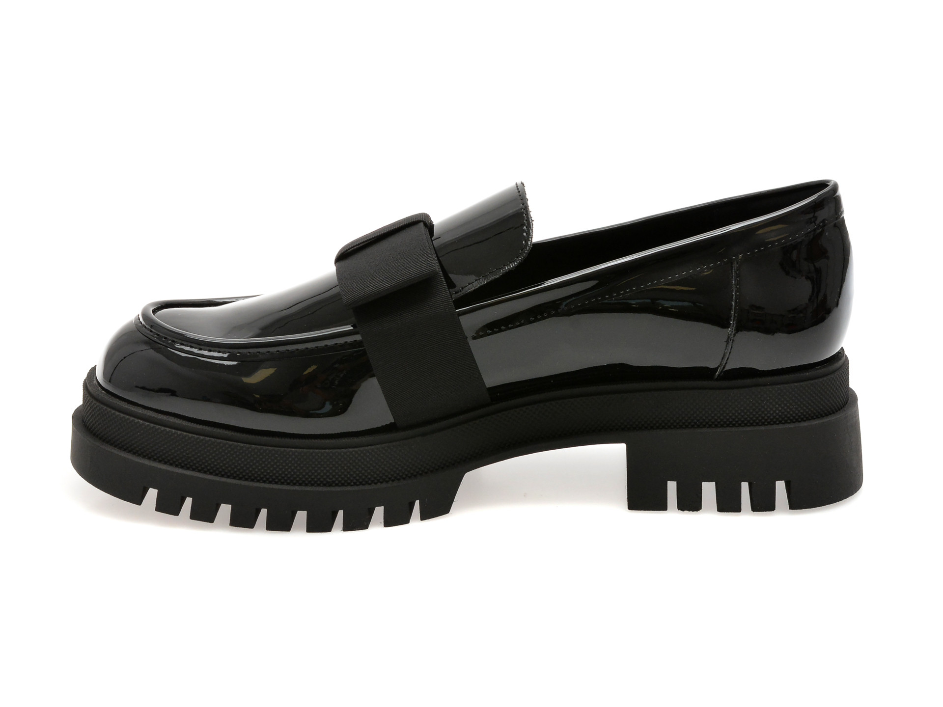 Mocasini ALDO negri, THEATRIC 001, din piele ecologica lacuita