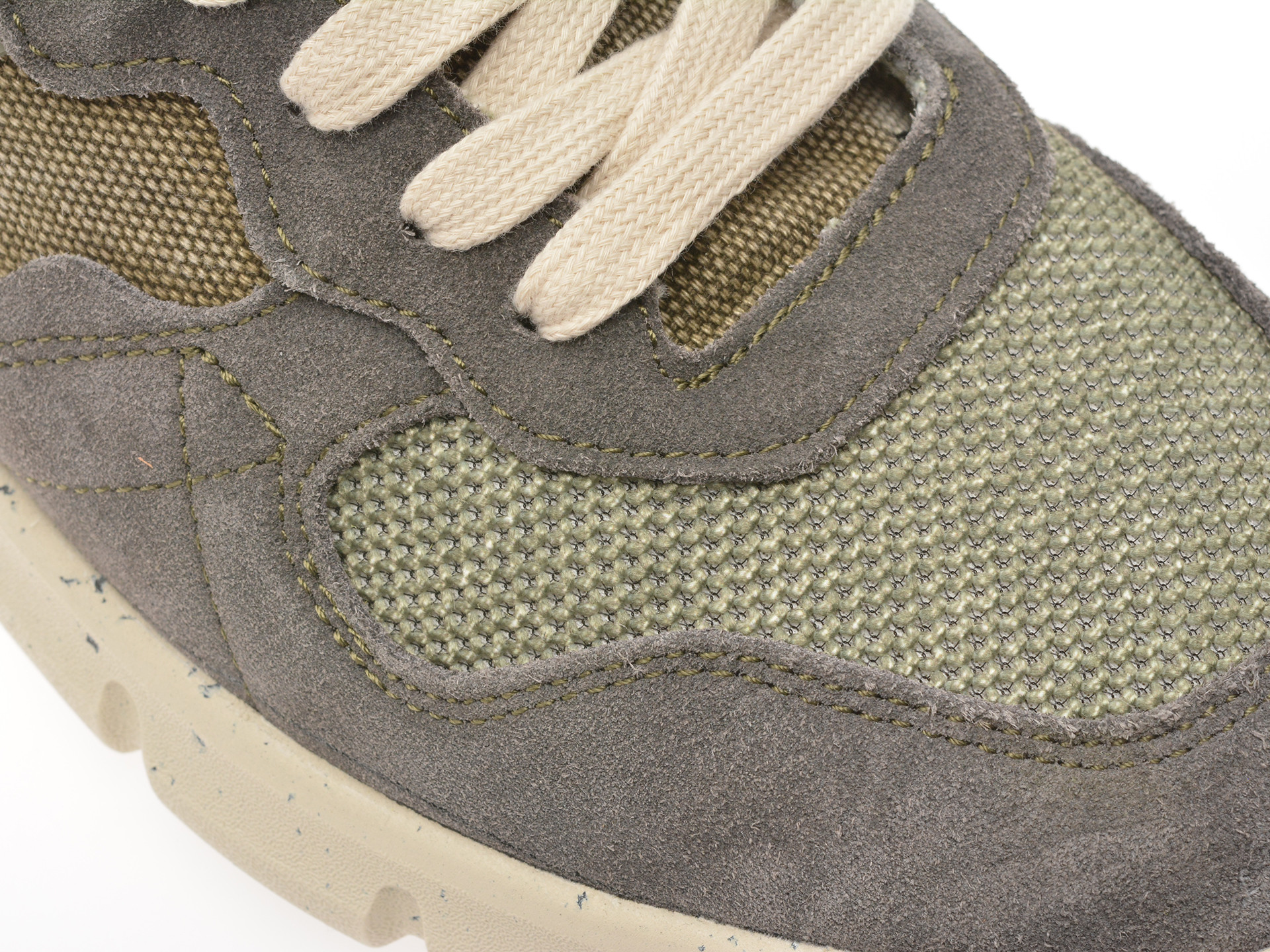 Pantofi sport JEEP kaki, M51004A, din material textil