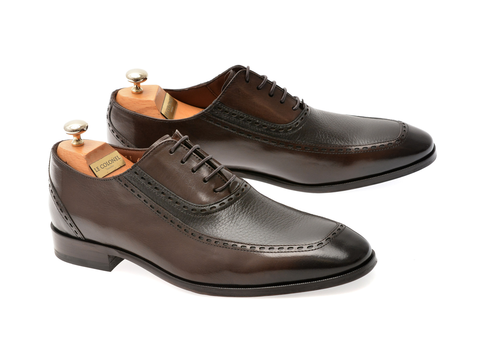 Pantofi eleganti LE COLONEL maro, 487113, din piele naturala
