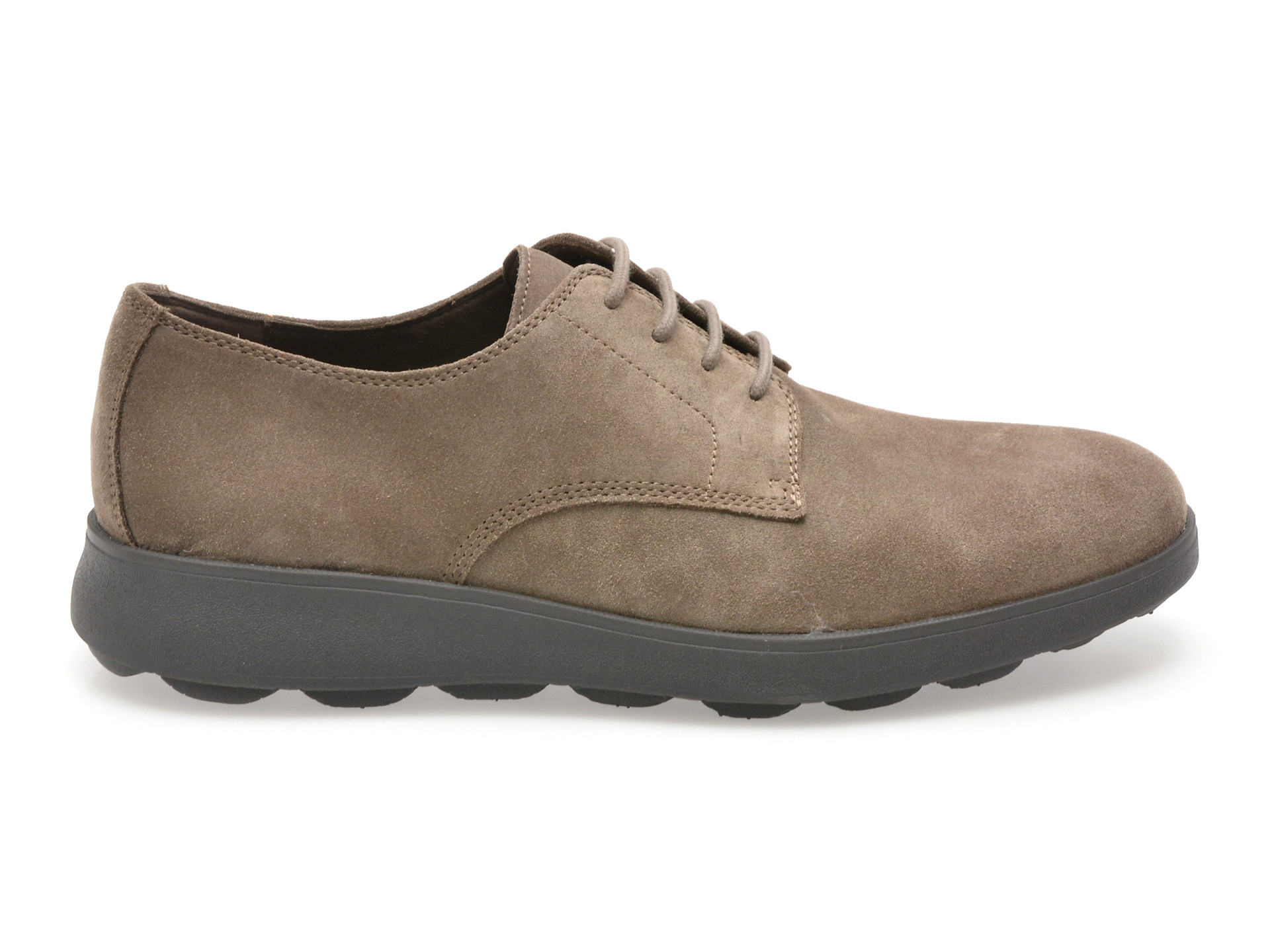Pantofi GEOX gri, U45GHA, din piele intoarsa