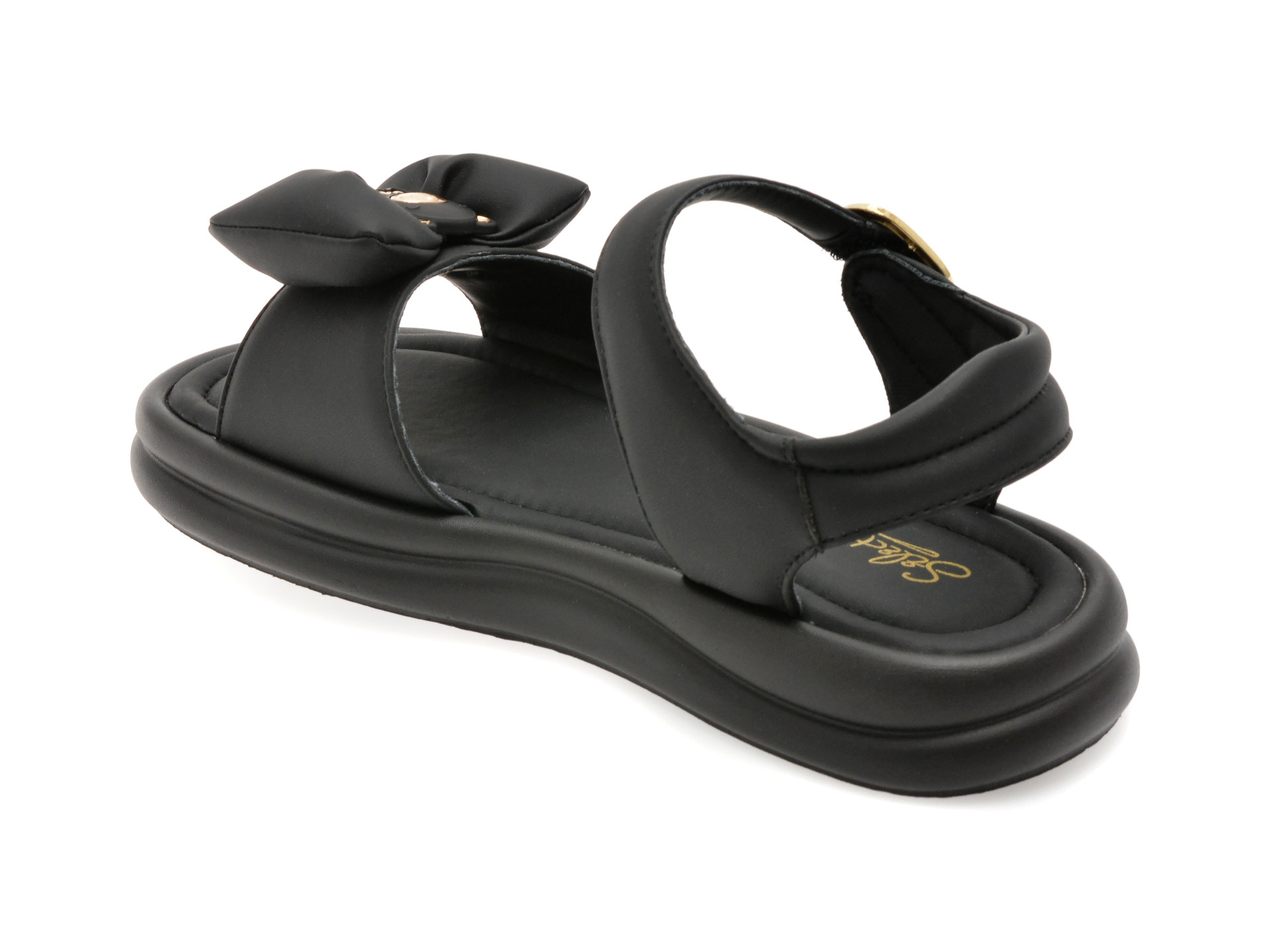 Sandale SELECTION KIDS negre, 25808, din piele ecologica