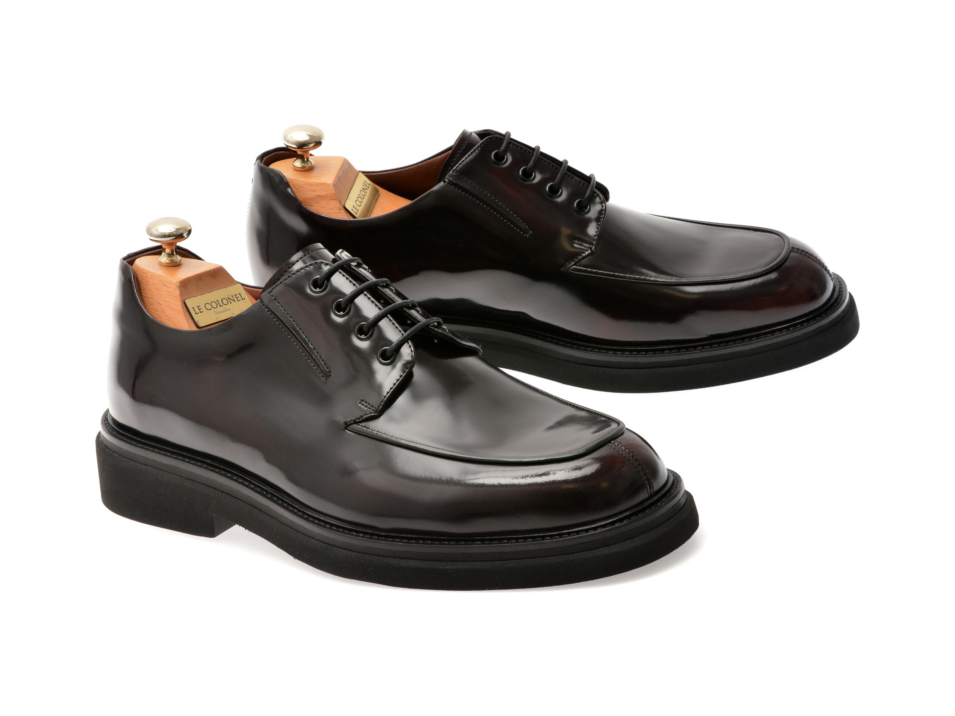 Pantofi eleganti LE COLONEL visinii, 74604, din piele naturala