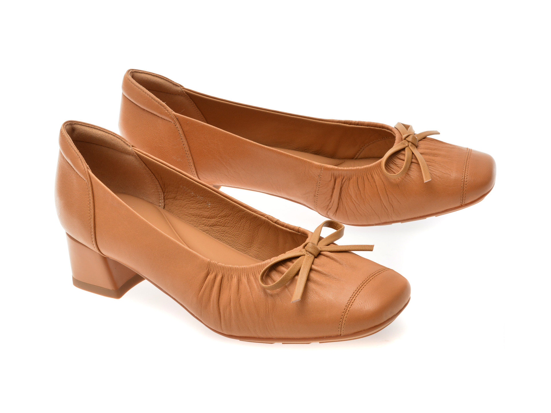Balerini EPICA bej, 1D5598, din piele naturala