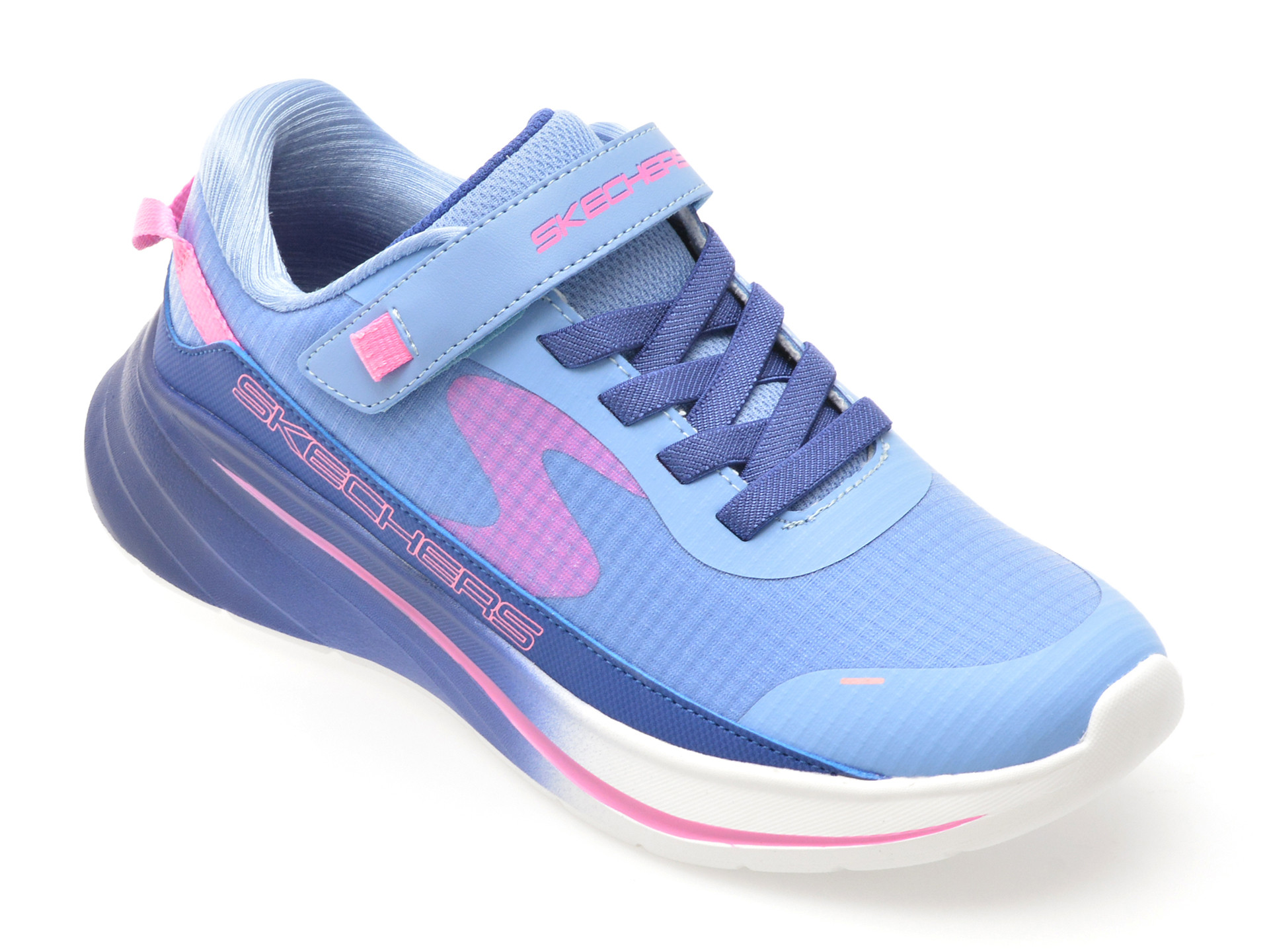 Pantofi sport SKECHERS albastri, WAVE 92, din material textil
