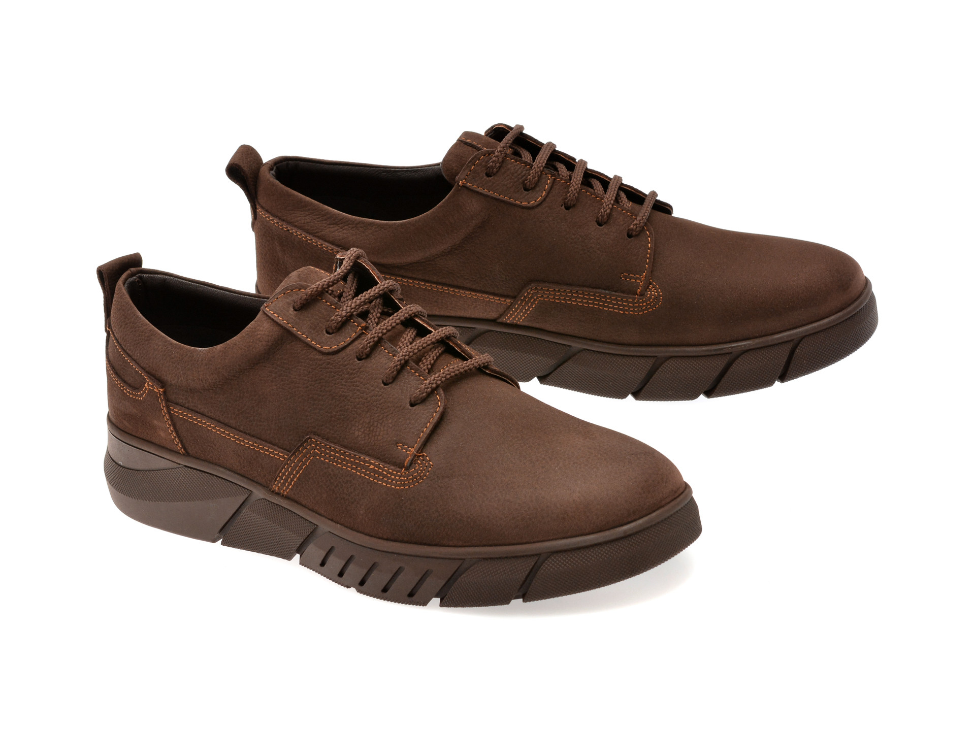 Pantofi OTTER maro, 2291061, din nabuc