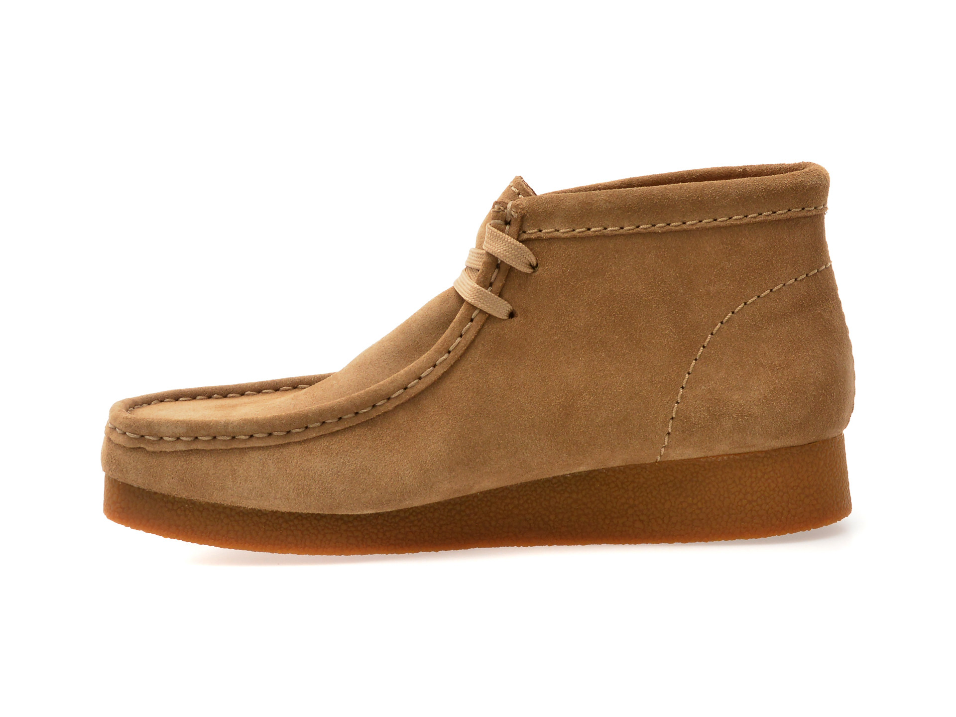 Ghete CLARKS maro, WALEVBT, din piele intoarsa