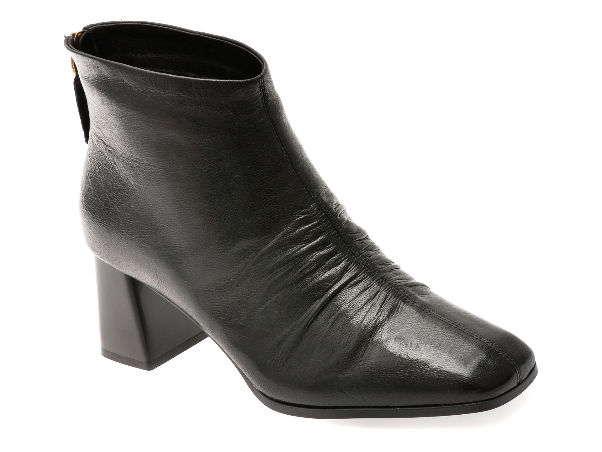 Botine EPICA negre, M77072, din piele naturala