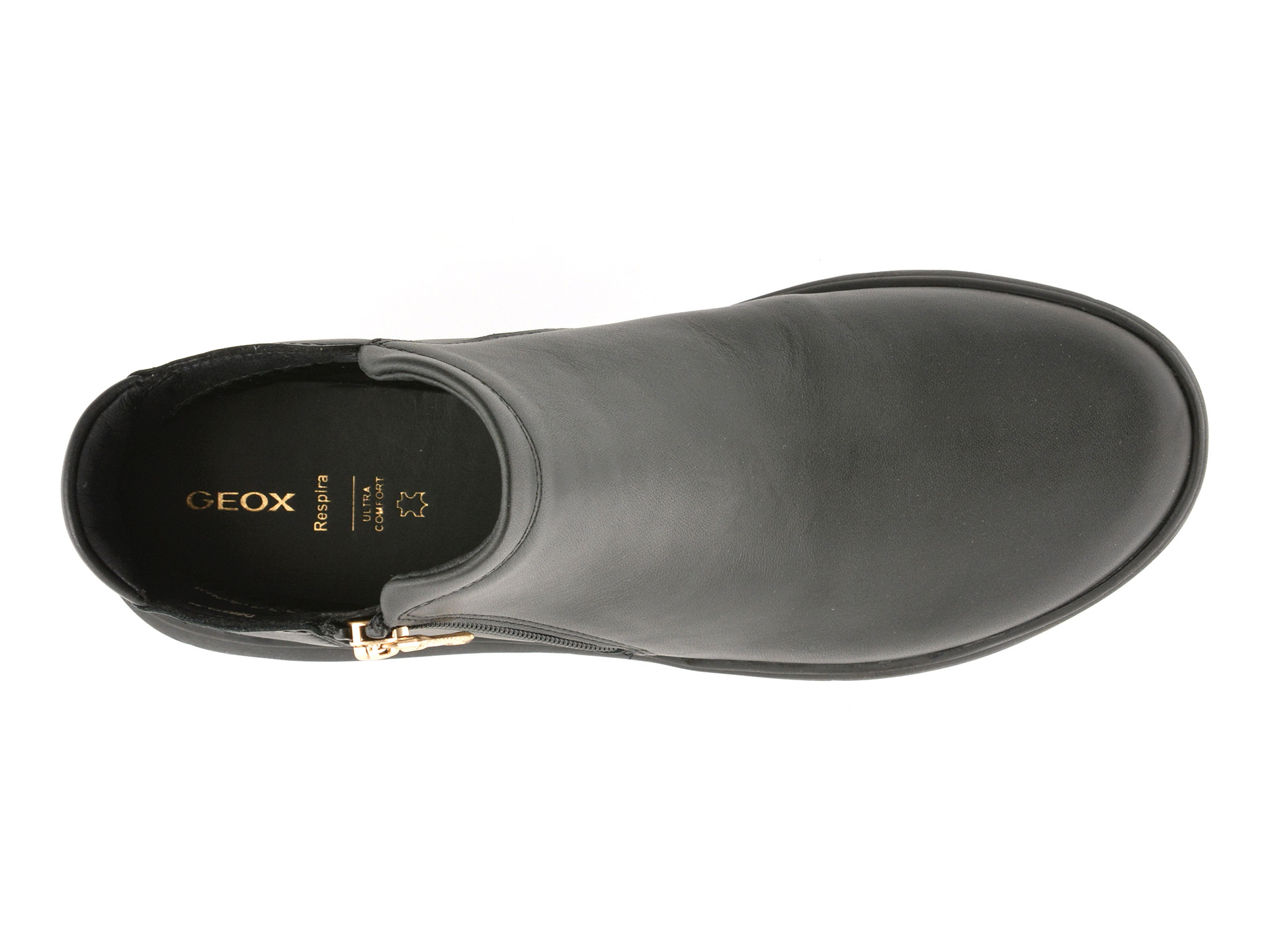 Ghete GEOX negre, D563TA, din piele naturala