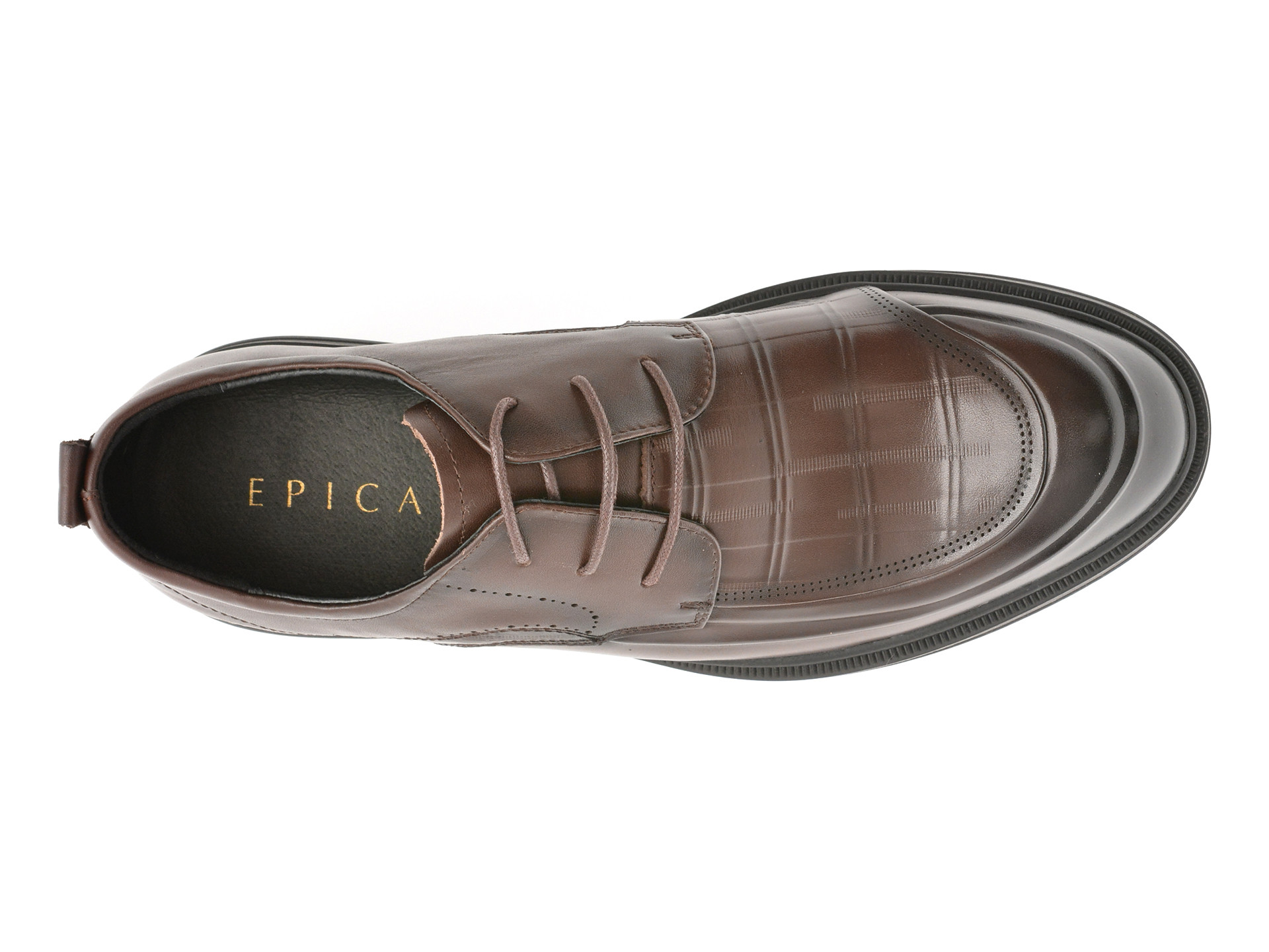 Pantofi EPICA maro, 8820, din piele naturala