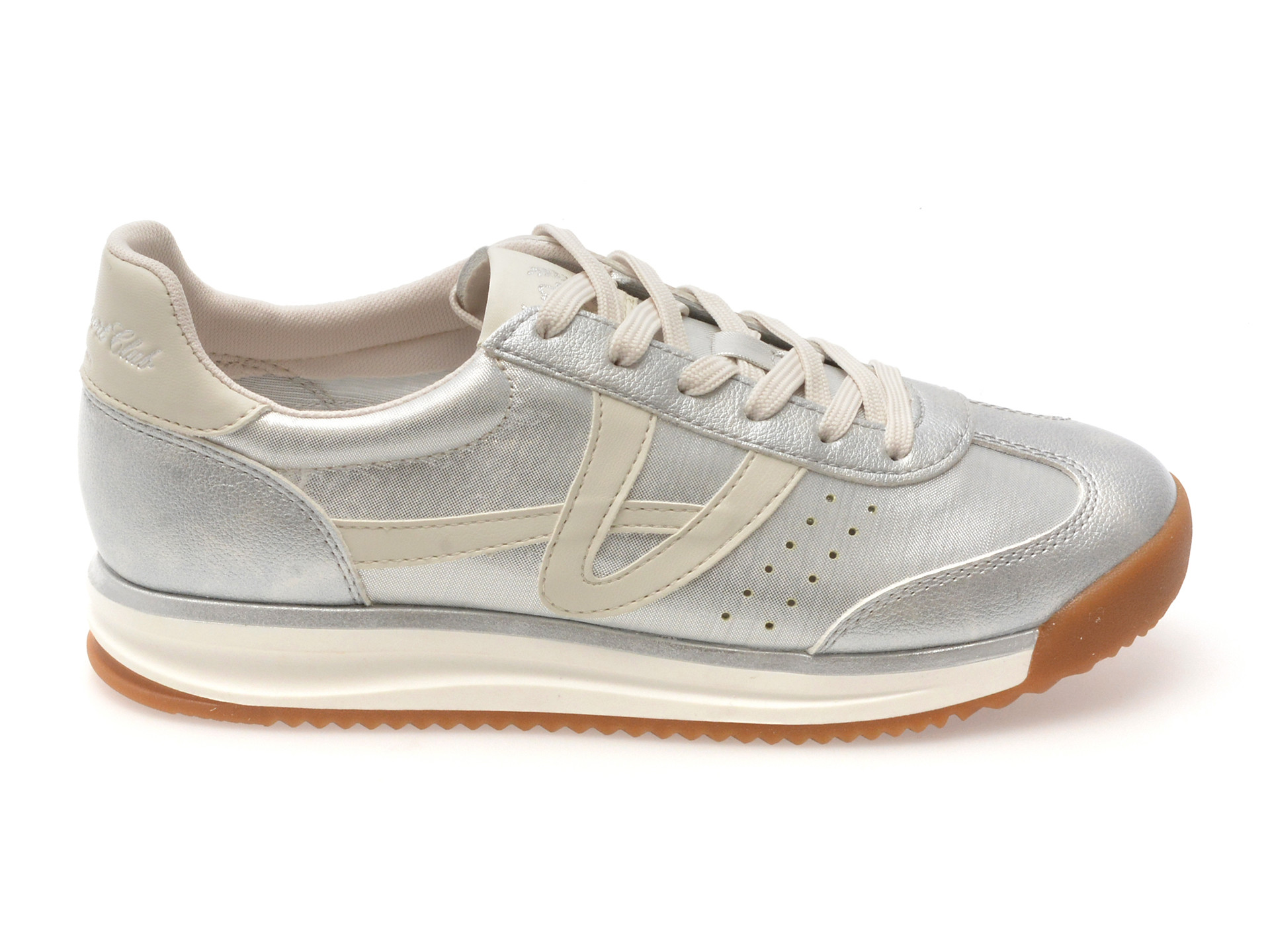 Pantofi sport ALDO argintii, STEPCOUNT 040, din material textil