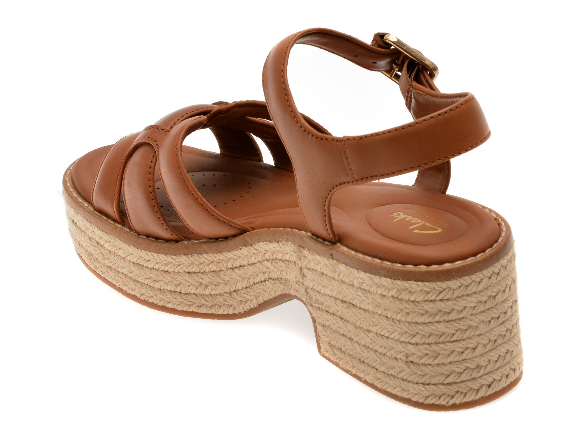 Sandale CLARKS maro, COLEDALE STRAP, din piele naturala