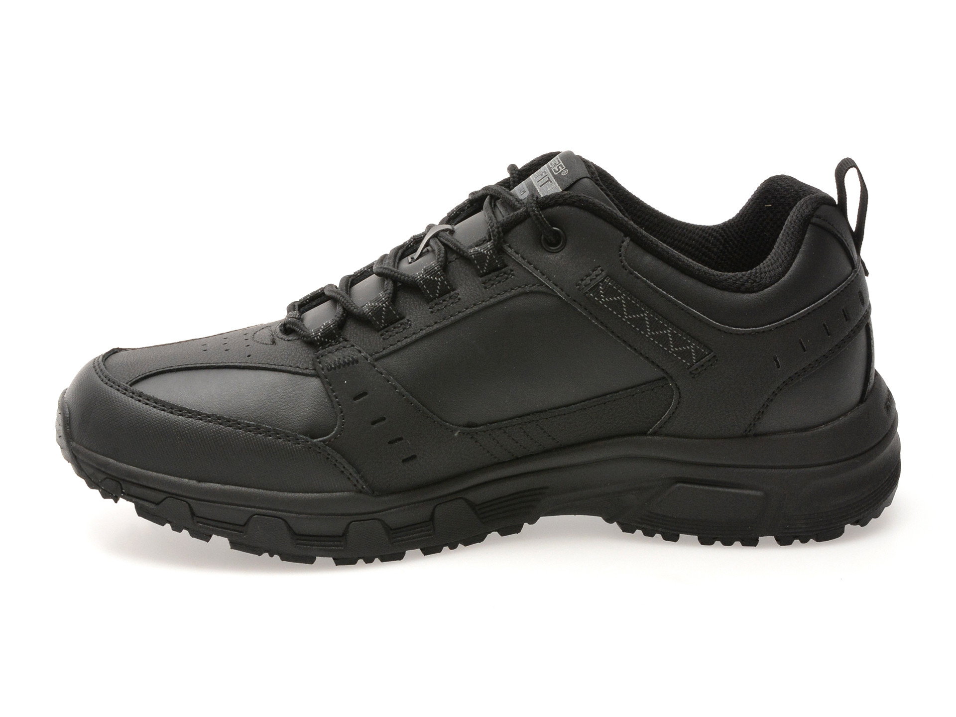 Pantofi sport SKECHERS negri, OAK CANYON, din piele ecologica