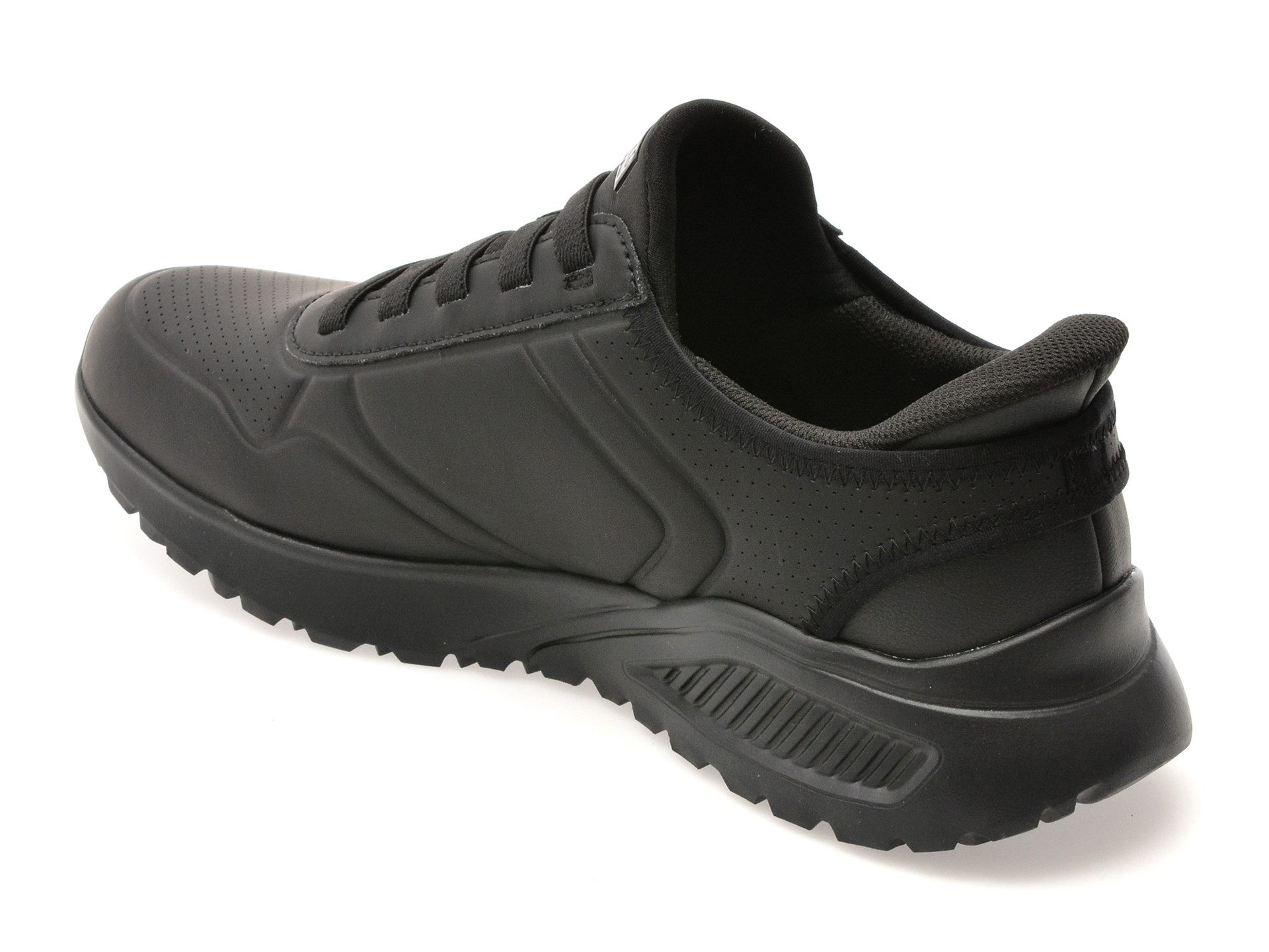 Pantofi sport SKECHERS negri, UNO LITE, din piele ecologica