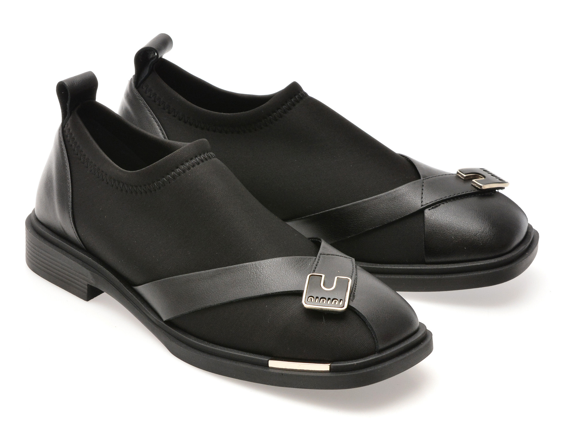 Pantofi EPICA negri, 3941109, din material textil