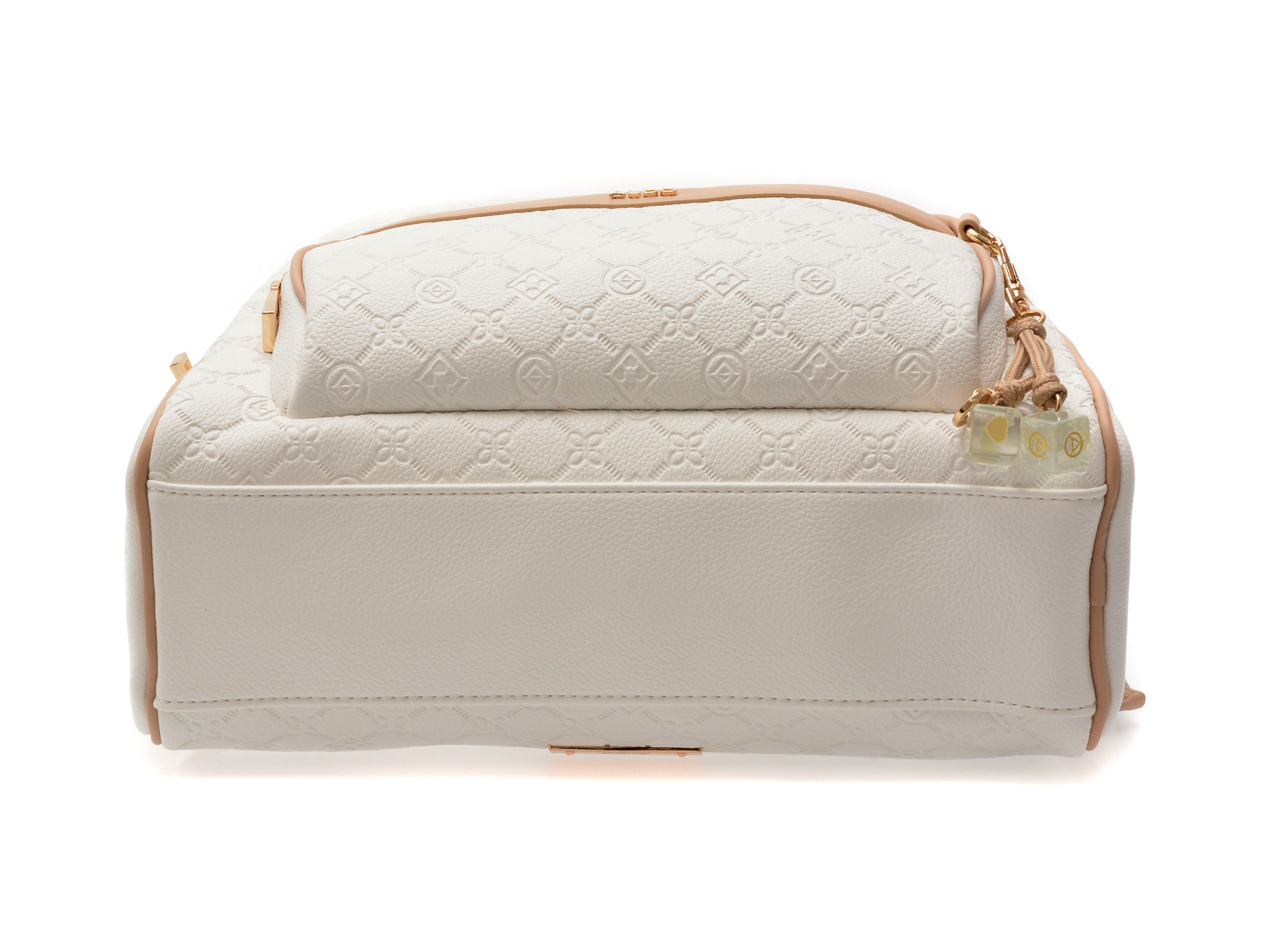 Rucsac ALDO alb, ENABELDAR 115, din piele ecologica