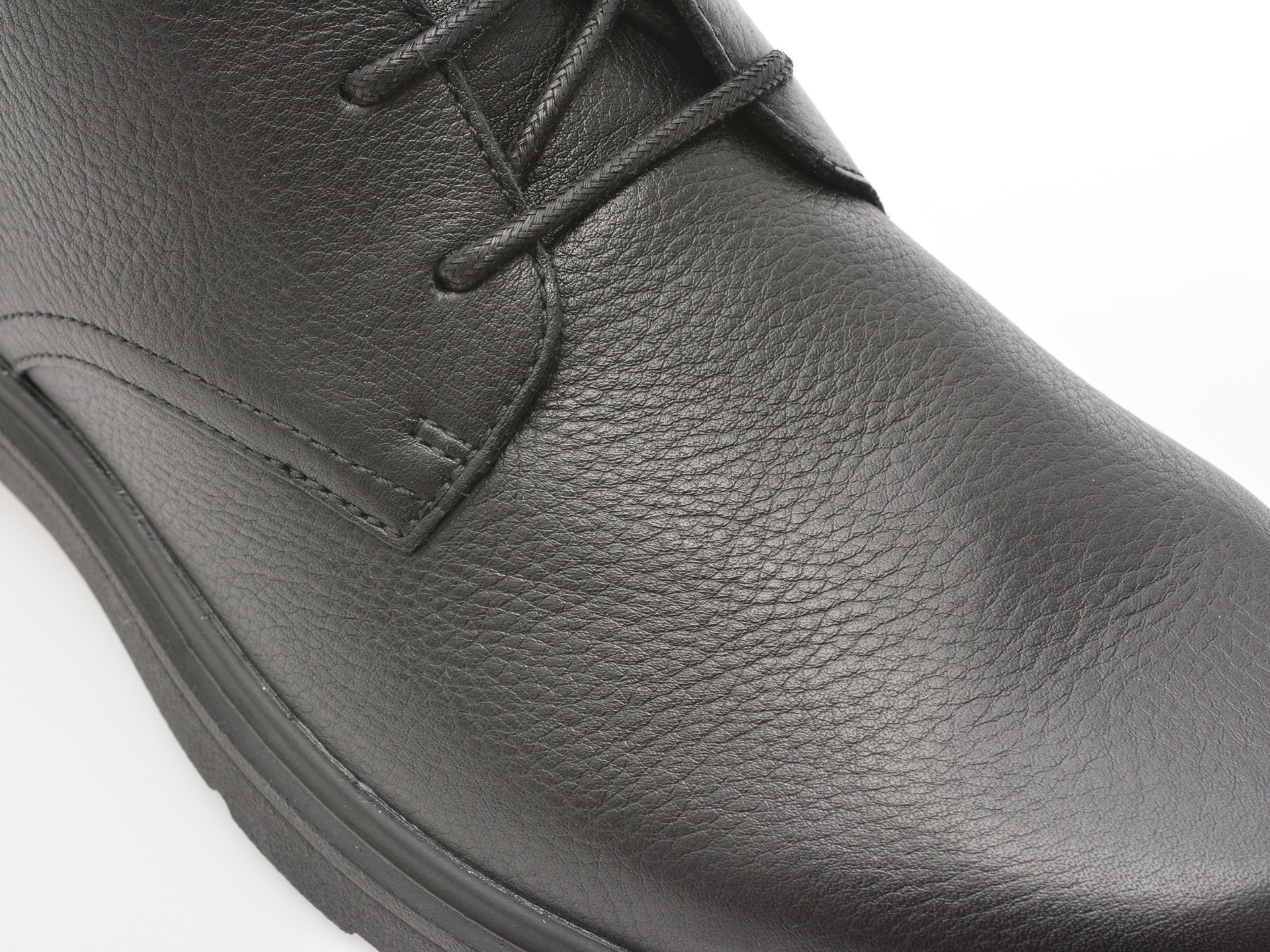 Ghete GEOX negre, U36D1B, din piele naturala