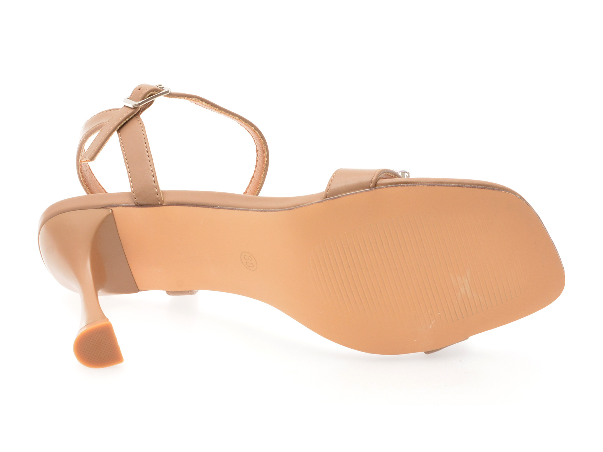 Sandale elegante EPICA maro, 82989, din piele ecologica