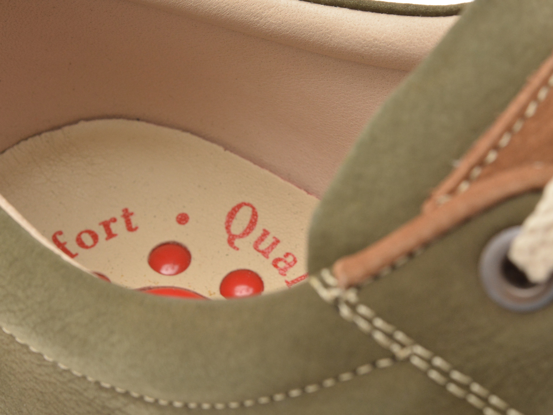 Pantofi OTTER kaki, 2131, din nabuc