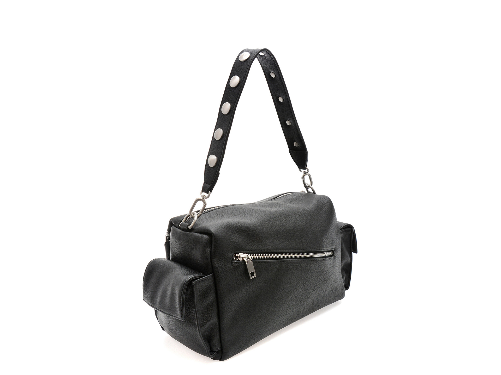 Geanta DESIGUAL neagra, WAXPA6, din piele ecologica