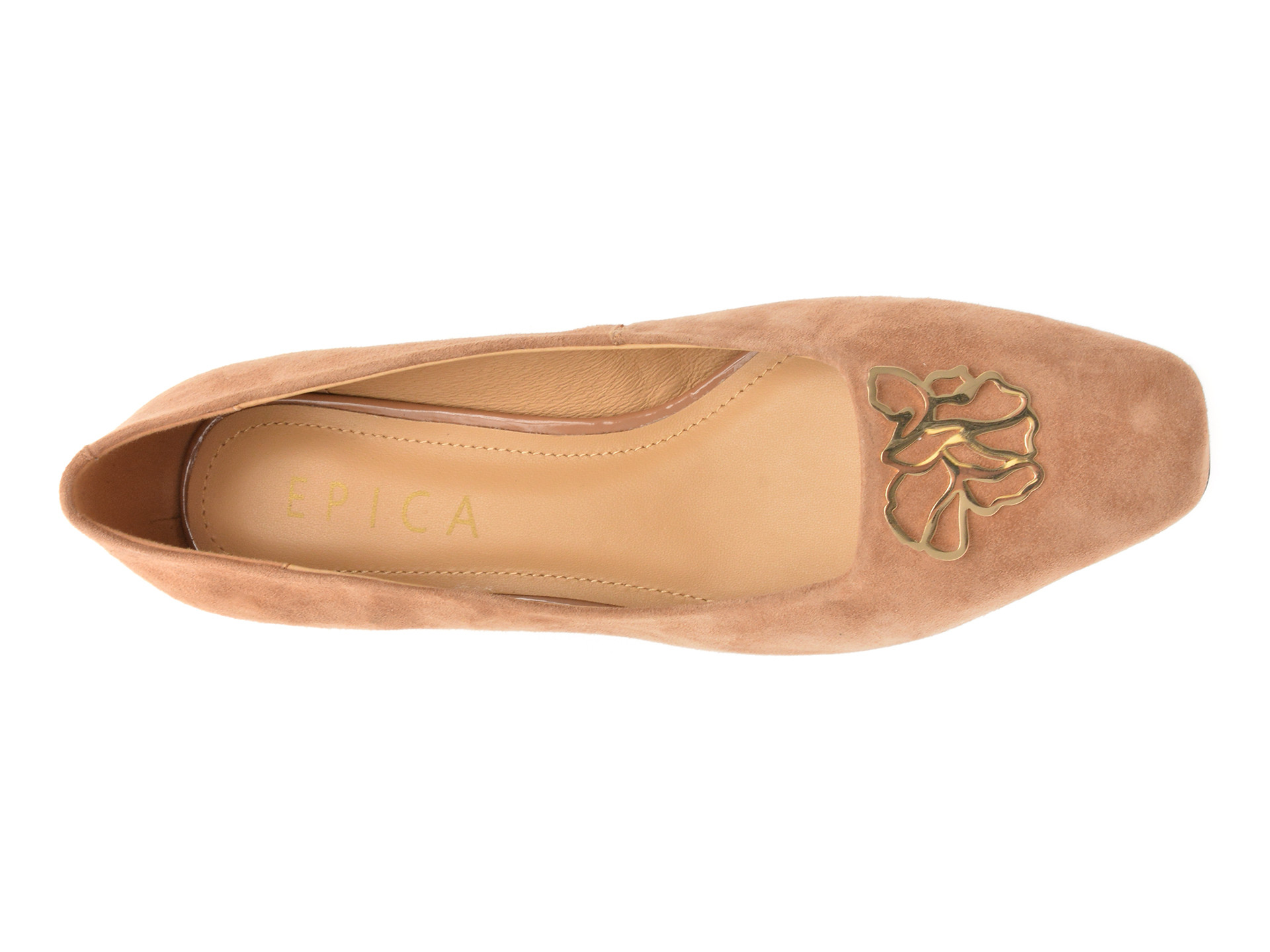 Balerini EPICA maro, 502807, din piele intoarsa