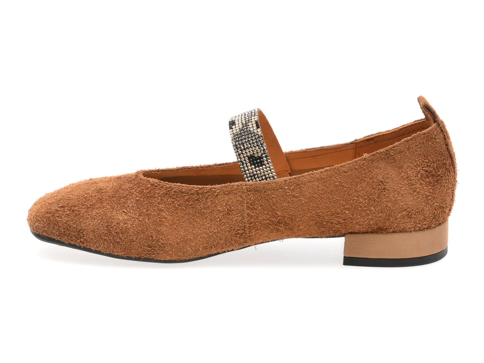 Balerini EPICA maro, 65070, din piele intoarsa